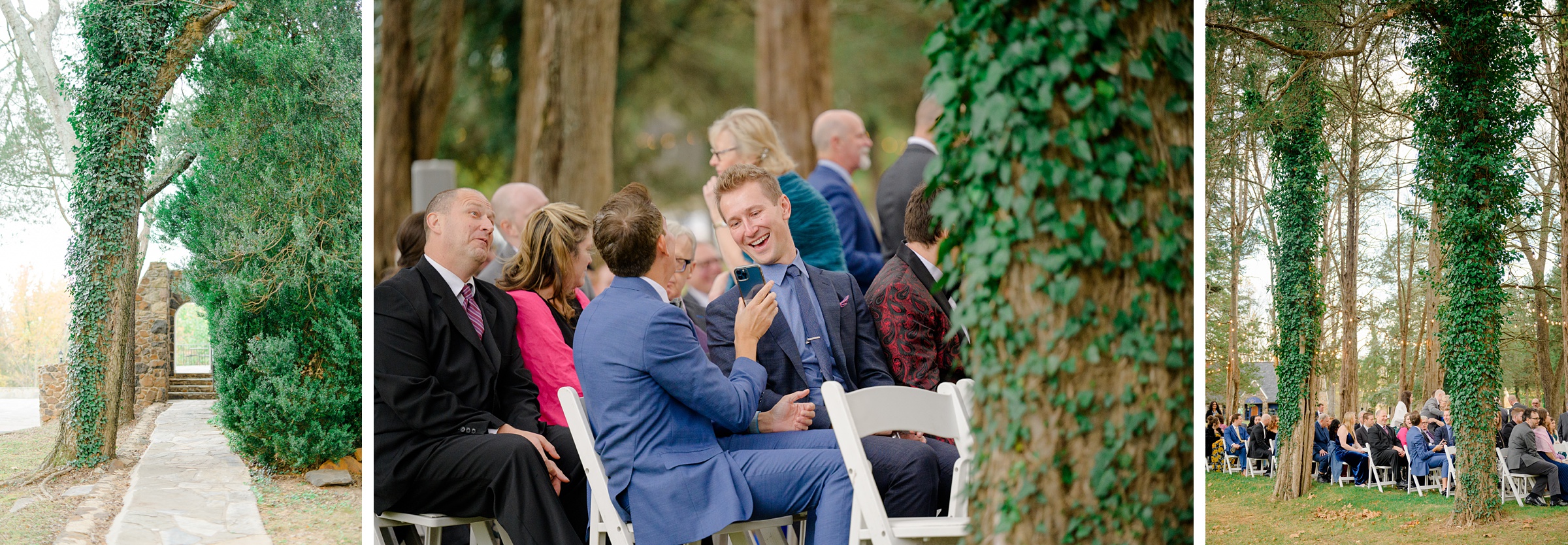 Wedding Ceremony at Poplar Springs Manor in Warrenton, Virginia photographed by Baltimore Wedding Photographer Cait Kramer