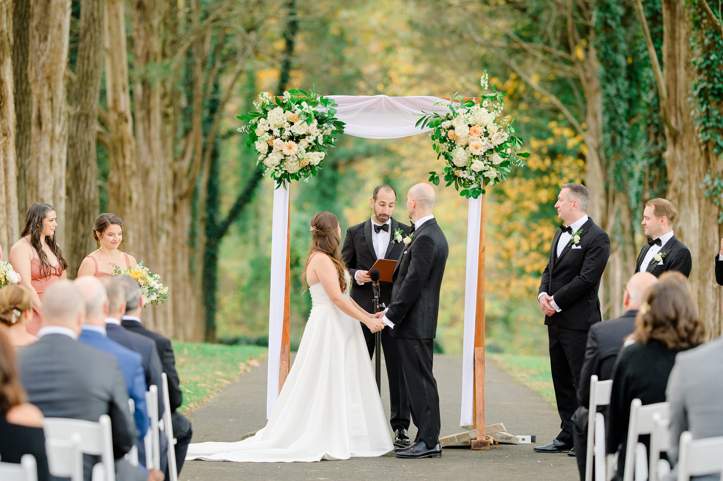 Wedding Ceremony at Poplar Springs Manor in Warrenton, Virginia photographed by Baltimore Wedding Photographer Cait Kramer