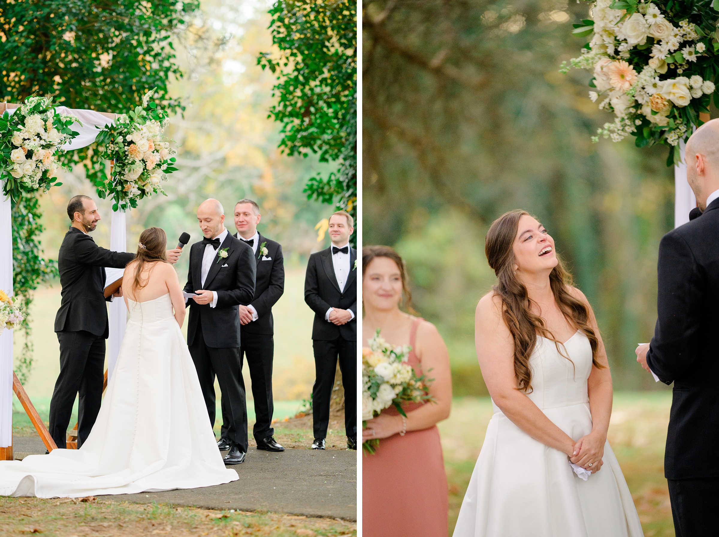 Wedding Ceremony at Poplar Springs Manor in Warrenton, Virginia photographed by Baltimore Wedding Photographer Cait Kramer