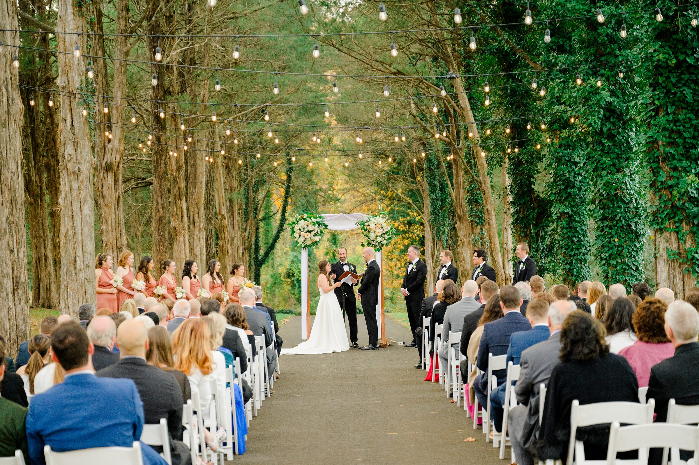 Wedding Ceremony at Poplar Springs Manor in Warrenton, Virginia photographed by Baltimore Wedding Photographer Cait Kramer