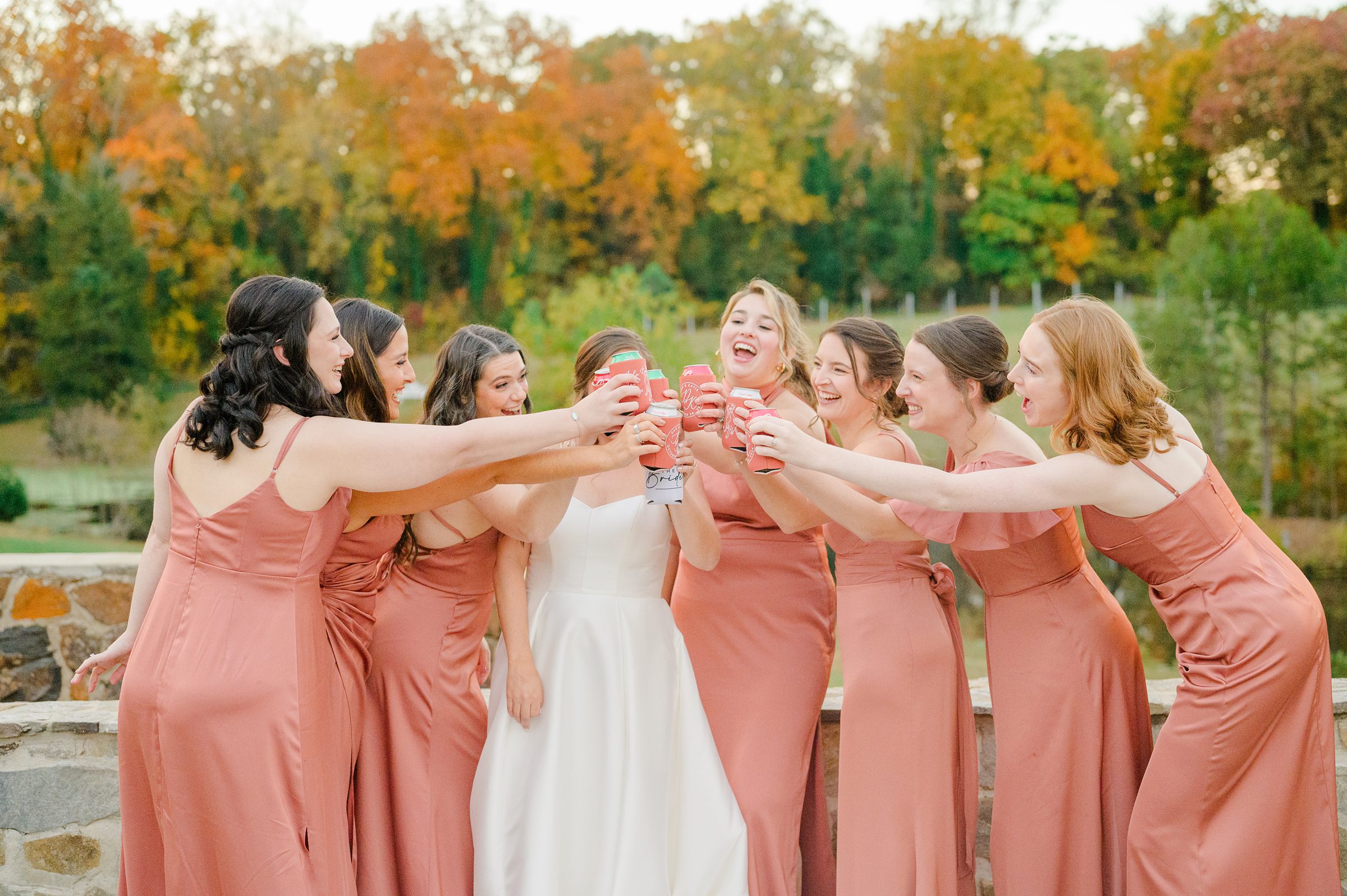 Cocktail Hour at Poplar Springs Manor in Warrenton, Virginia photographed by Baltimore Wedding Photographer Cait Kramer