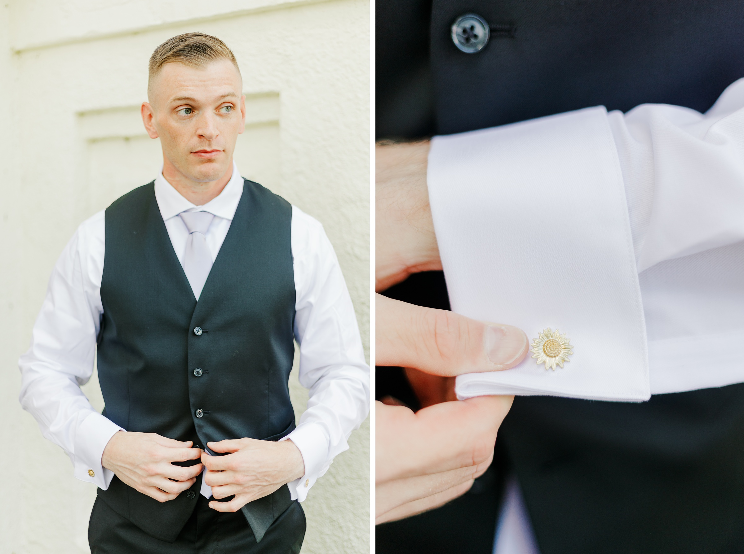 Groom getting ready at Maryland Zoo Wedding in Baltimore, Maryland photographed by Baltimore Wedding Photographer Cait Kramer