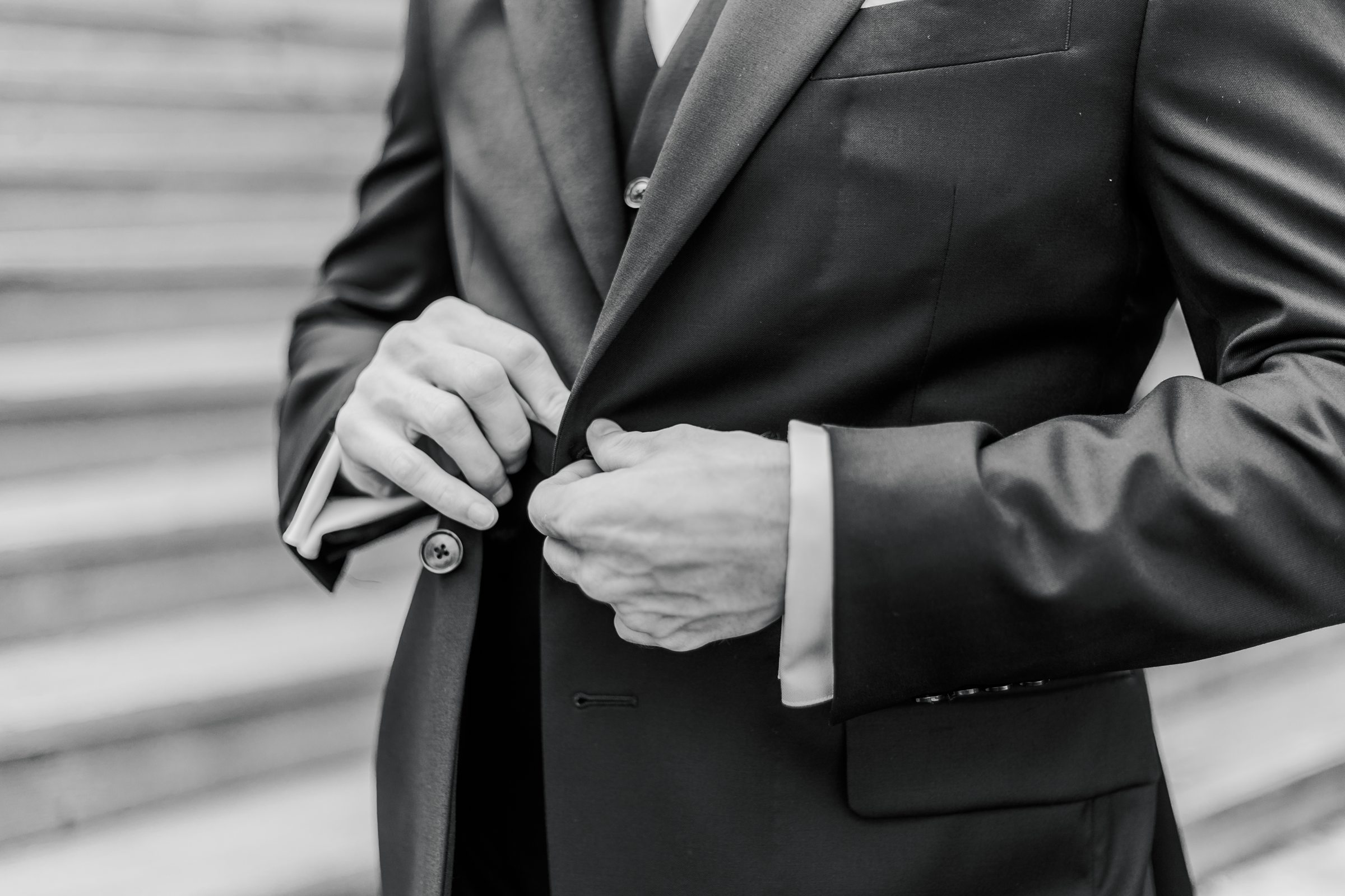 Groom getting ready at Maryland Zoo Wedding in Baltimore, Maryland photographed by Baltimore Wedding Photographer Cait Kramer