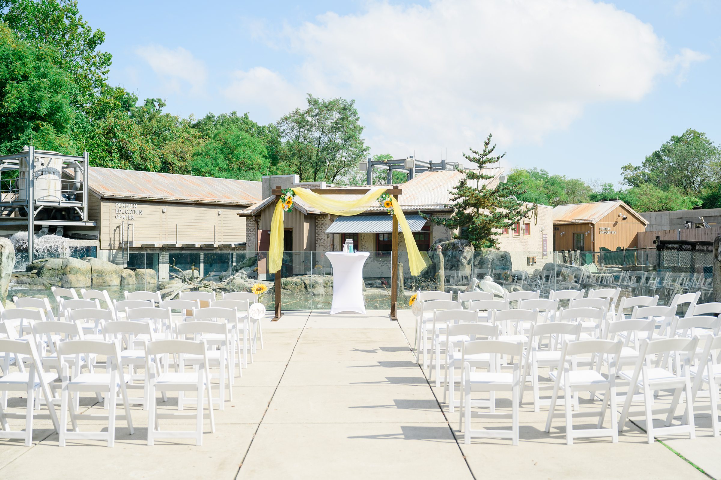 Wedding Ceremony at the Maryland Zoo in Baltimore, MD photographed by Baltimore Wedding Photographer Cait Kramer