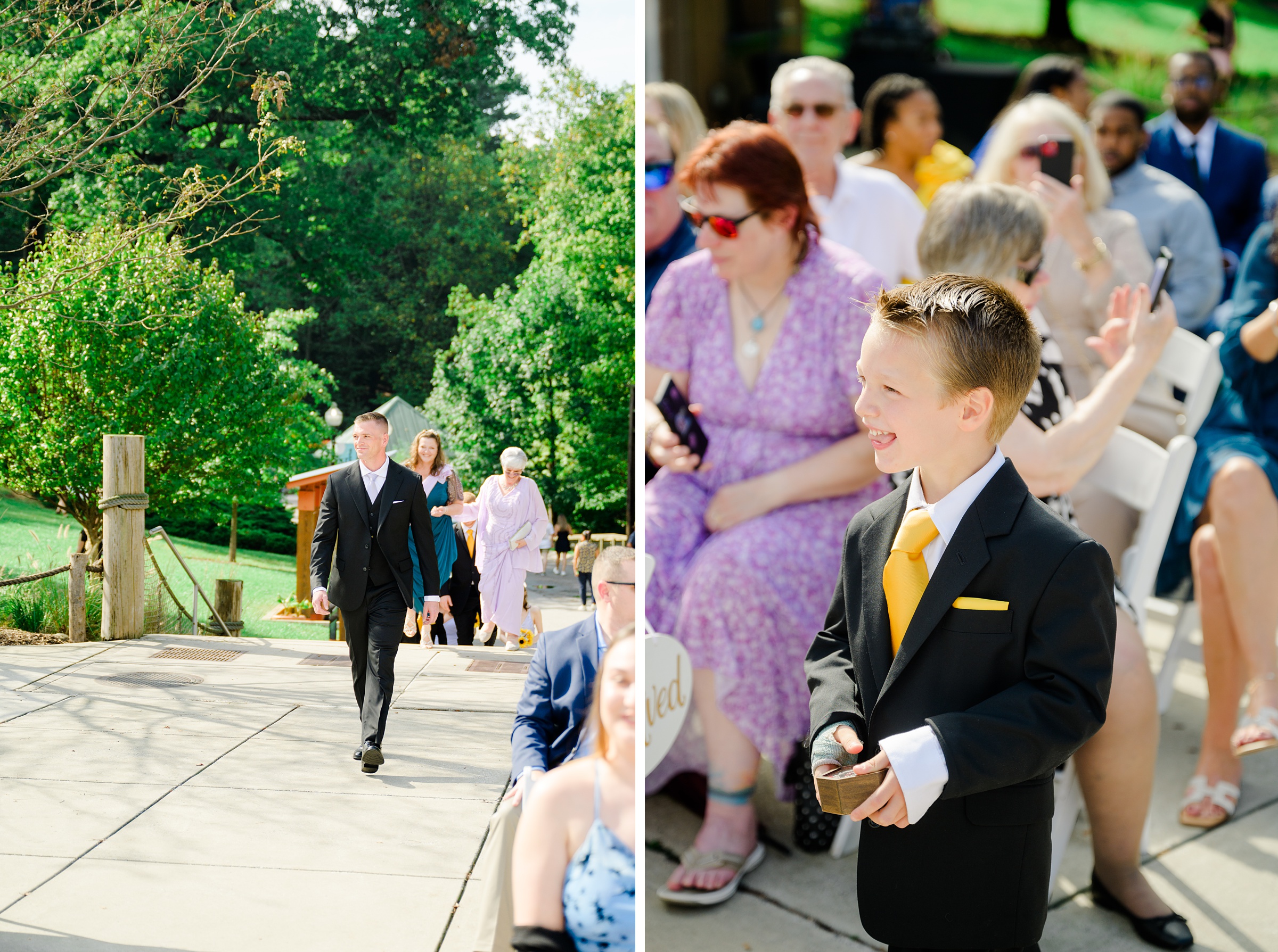 Wedding Ceremony at the Maryland Zoo in Baltimore, MD photographed by Baltimore Wedding Photographer Cait Kramer