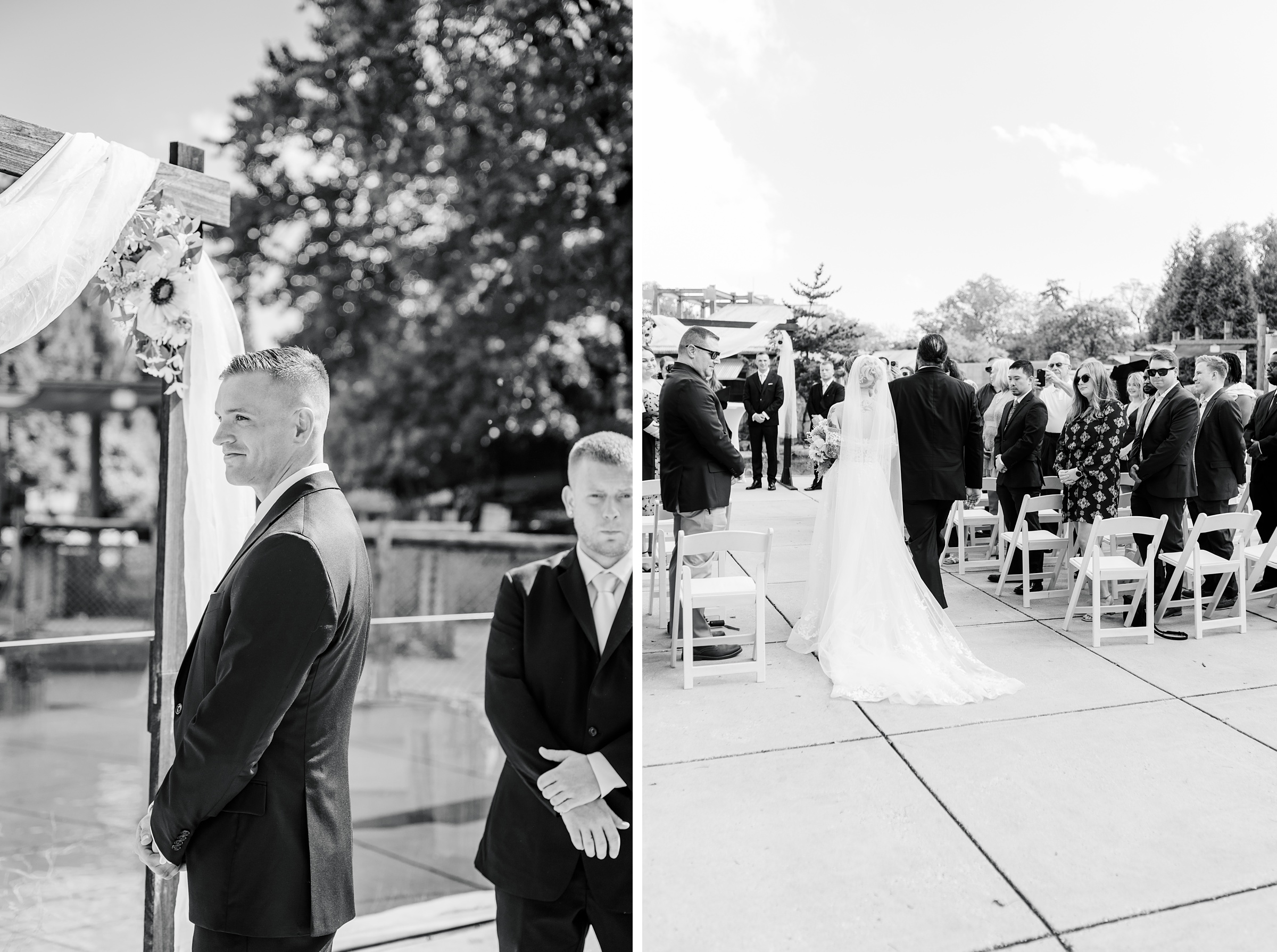 Wedding Ceremony at the Maryland Zoo in Baltimore, MD photographed by Baltimore Wedding Photographer Cait Kramer