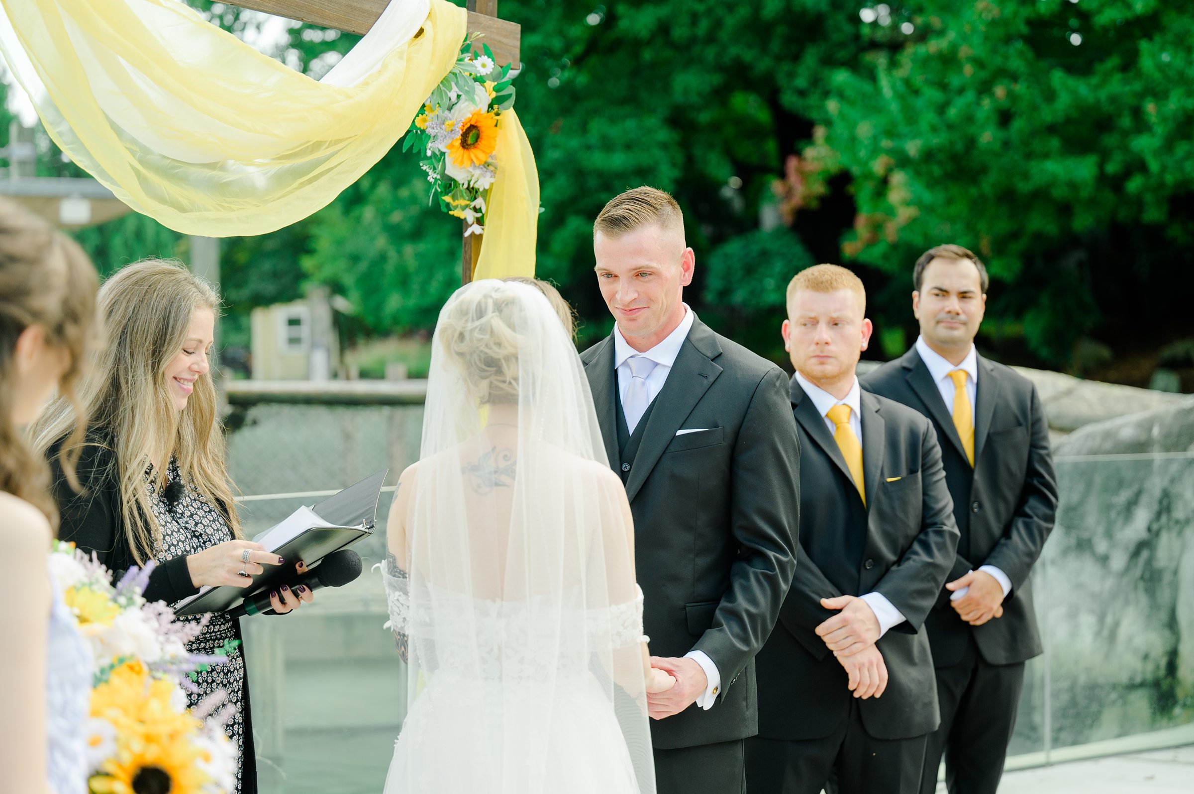 Wedding Ceremony at the Maryland Zoo in Baltimore, MD photographed by Baltimore Wedding Photographer Cait Kramer