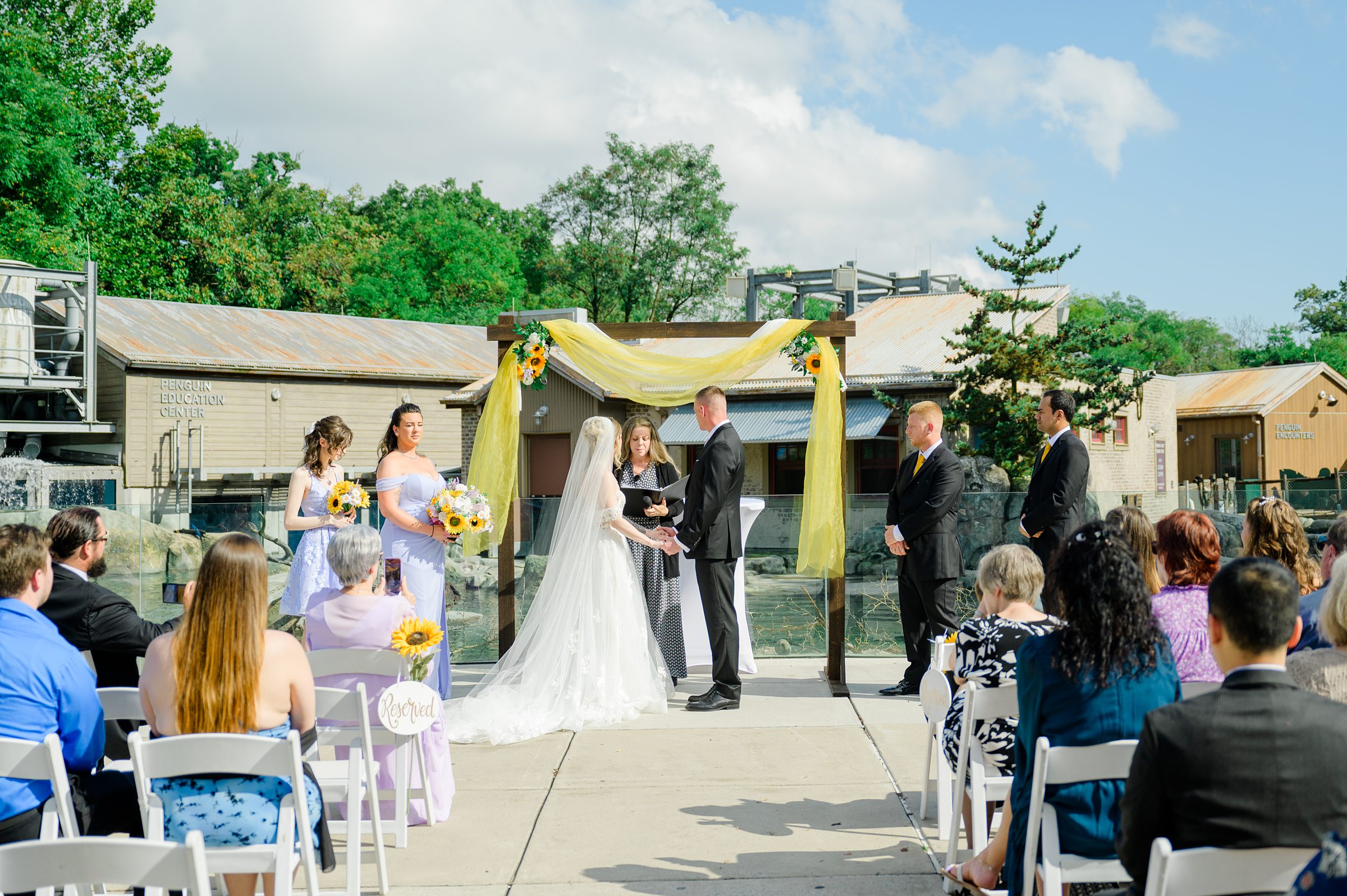 Wedding Ceremony at the Maryland Zoo in Baltimore, MD photographed by Baltimore Wedding Photographer Cait Kramer