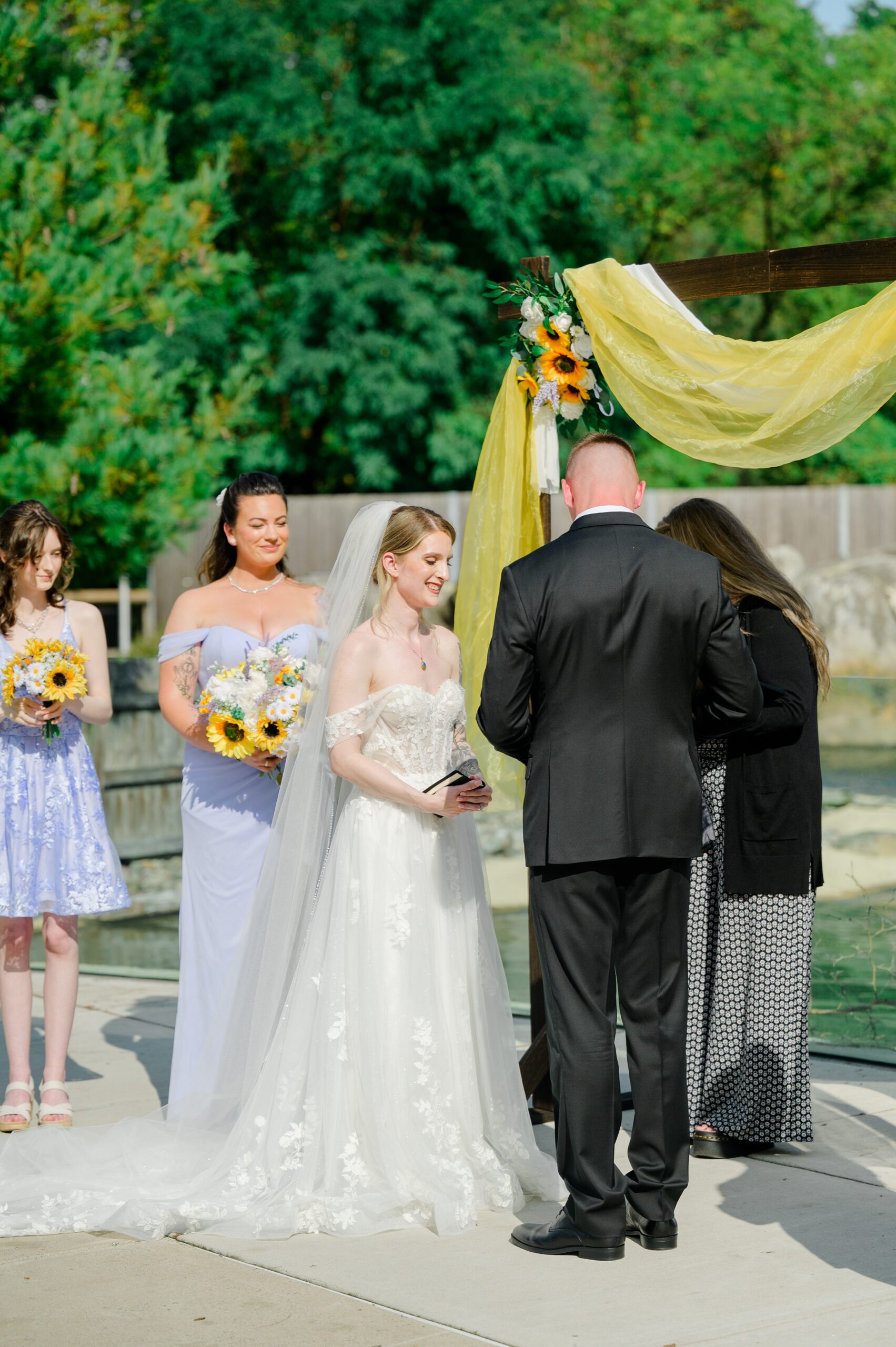 Wedding Ceremony at the Maryland Zoo in Baltimore, MD photographed by Baltimore Wedding Photographer Cait Kramer