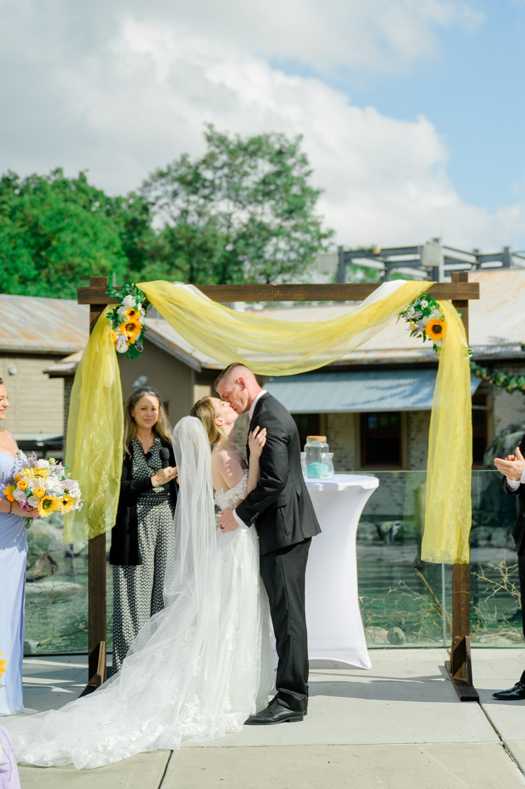 Wedding Ceremony at the Maryland Zoo in Baltimore, MD photographed by Baltimore Wedding Photographer Cait Kramer