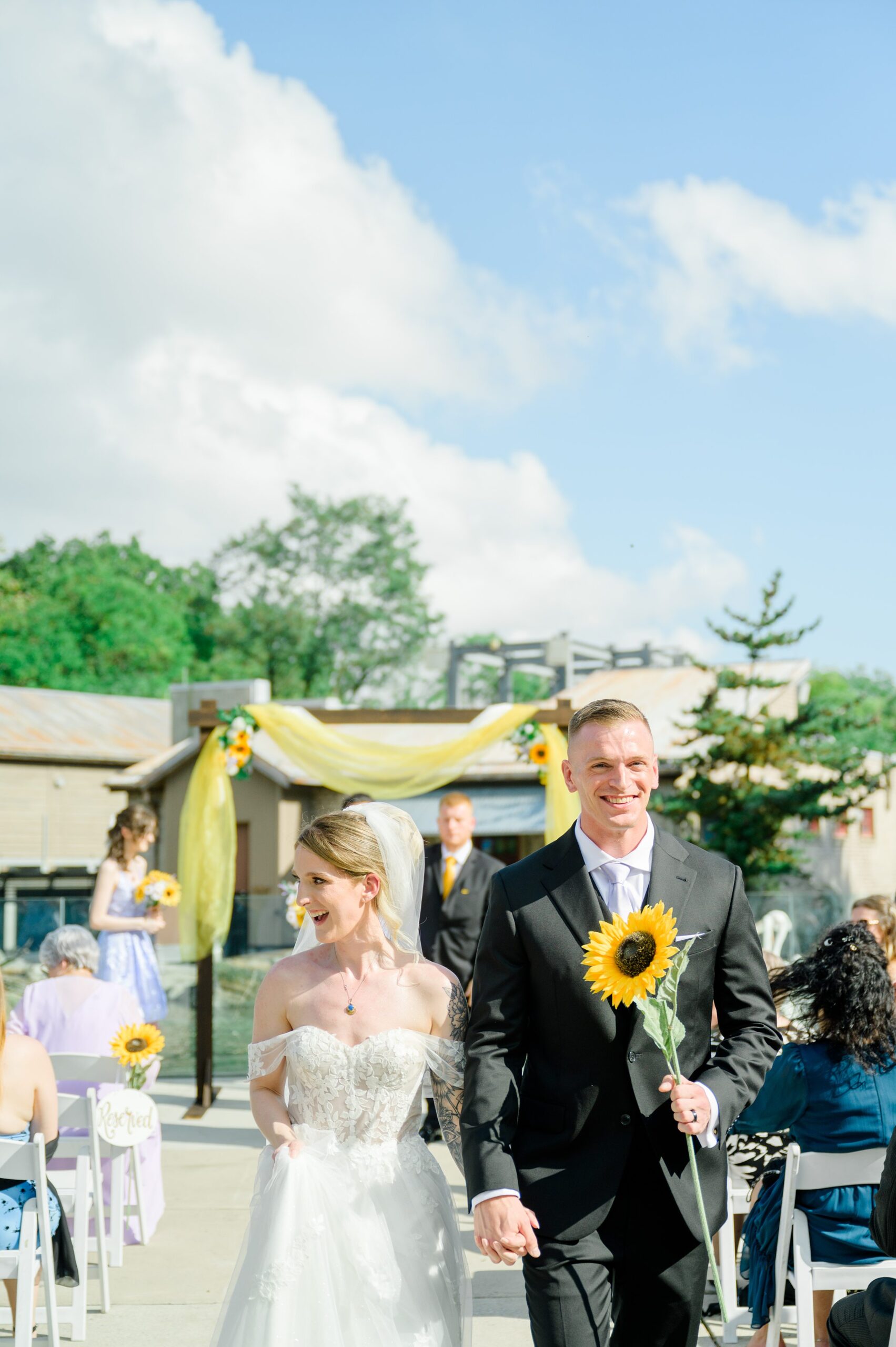 Wedding Ceremony at the Maryland Zoo in Baltimore, MD photographed by Baltimore Wedding Photographer Cait Kramer