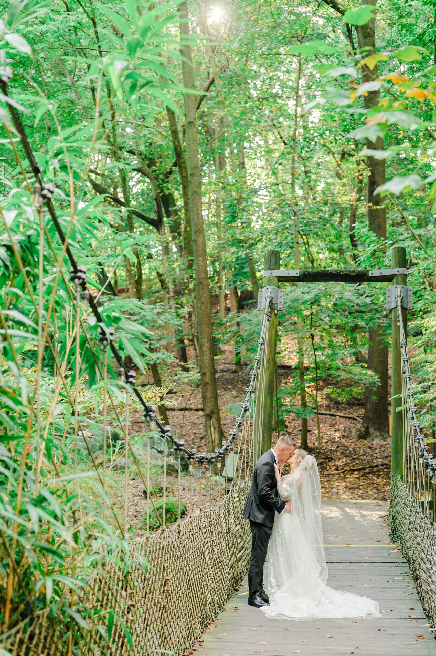 Wedding Portraits at the Maryland Zoo in Baltimore, MD photographed by Baltimore Wedding Photographer Cait Kramer