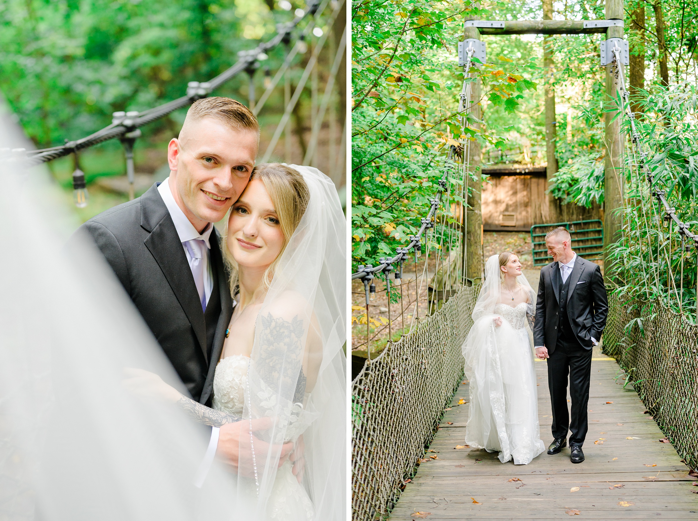 Wedding Portraits at the Maryland Zoo in Baltimore, MD photographed by Baltimore Wedding Photographer Cait Kramer