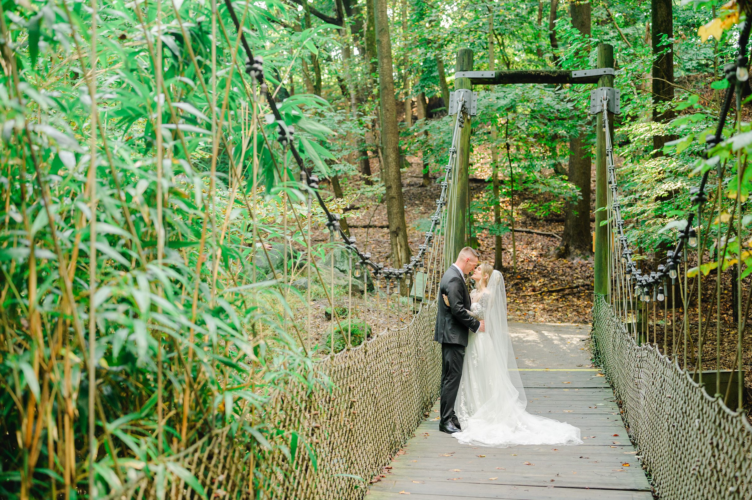 Wedding Portraits at the Maryland Zoo in Baltimore, MD photographed by Baltimore Wedding Photographer Cait Kramer