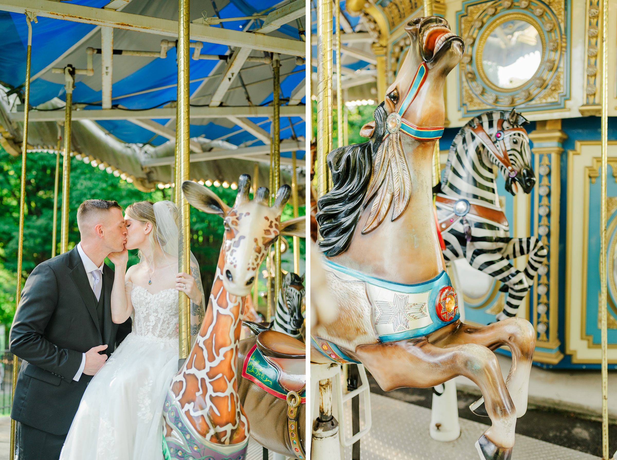 Wedding Portraits at the Maryland Zoo in Baltimore, MD photographed by Baltimore Wedding Photographer Cait Kramer