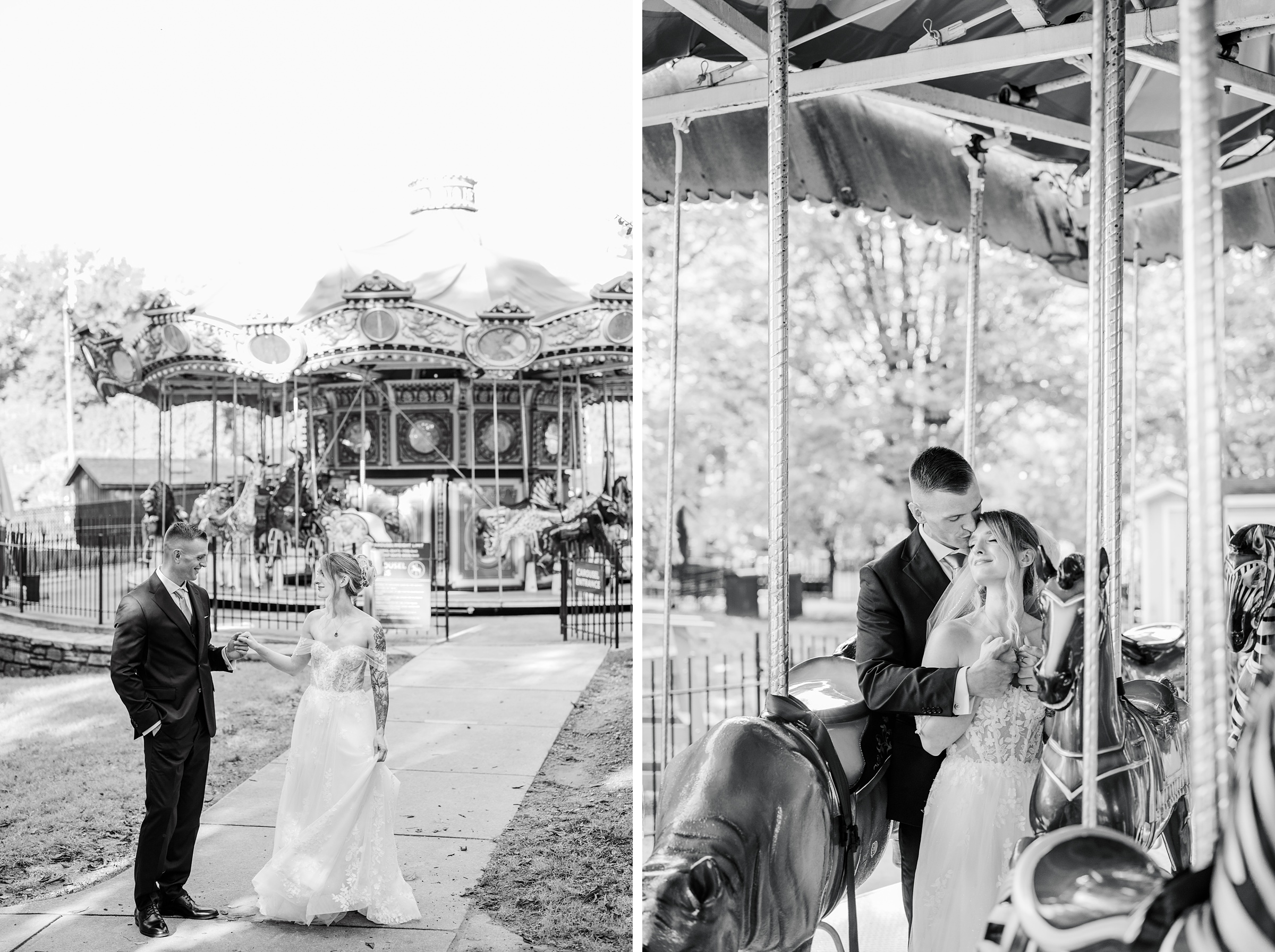 Wedding Portraits at the Maryland Zoo in Baltimore, MD photographed by Baltimore Wedding Photographer Cait Kramer