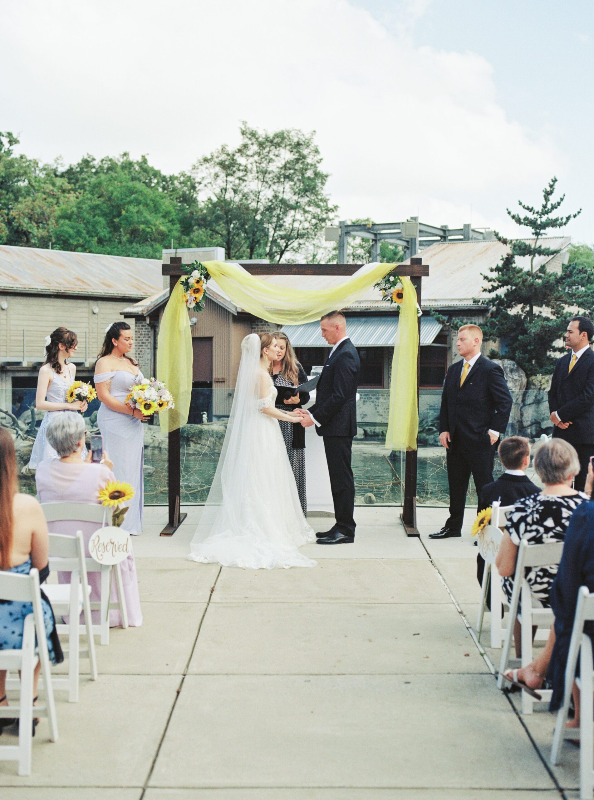 Fall Wedding Day at the Maryland Zoo in Baltimore, MD photographed by Baltimore Wedding Photographer Cait Kramer