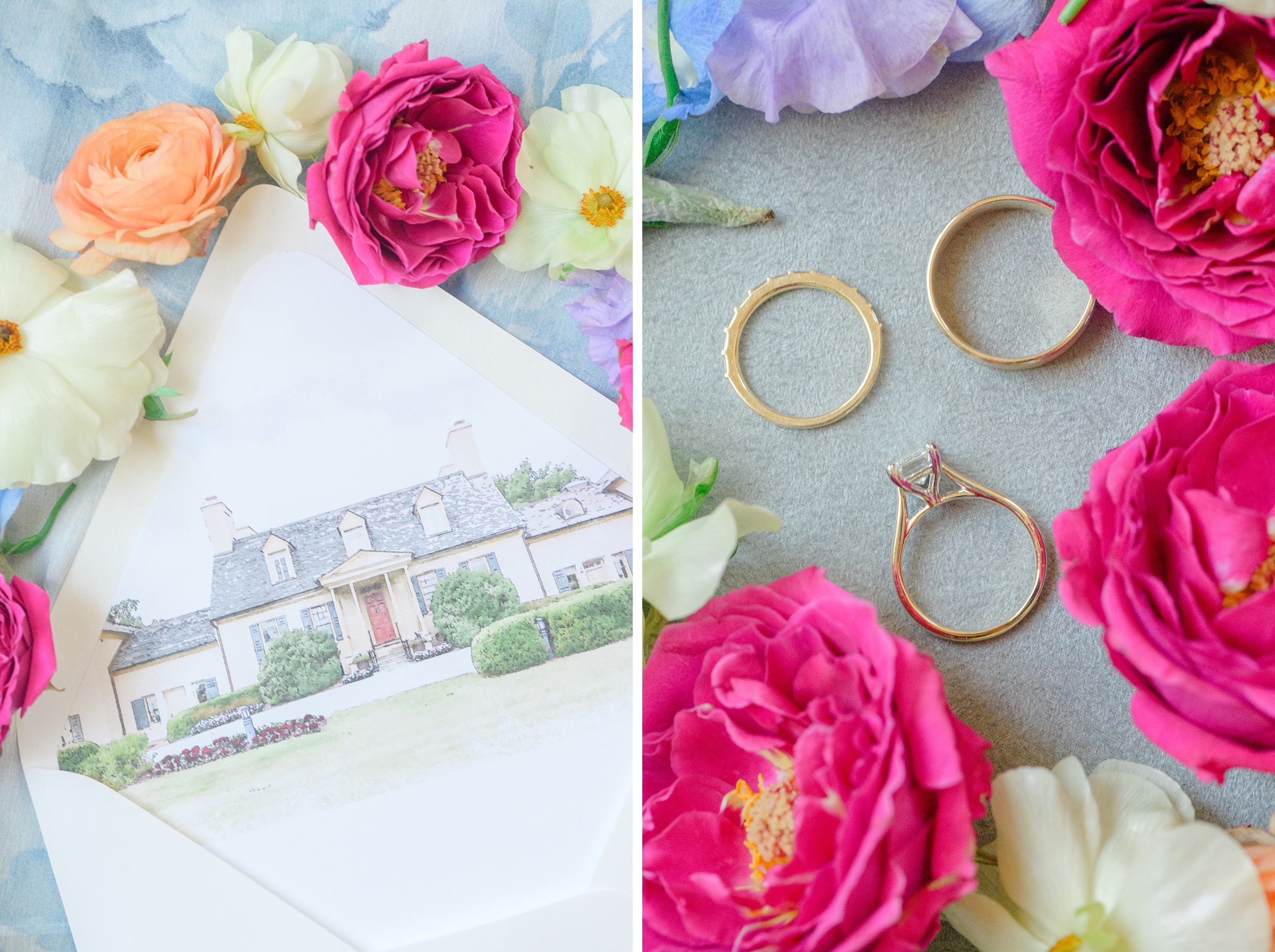 Wedding Rings at Belmont Manor in Elkridge, Maryland photographed by Baltimore Wedding Photographer Cait Kramer