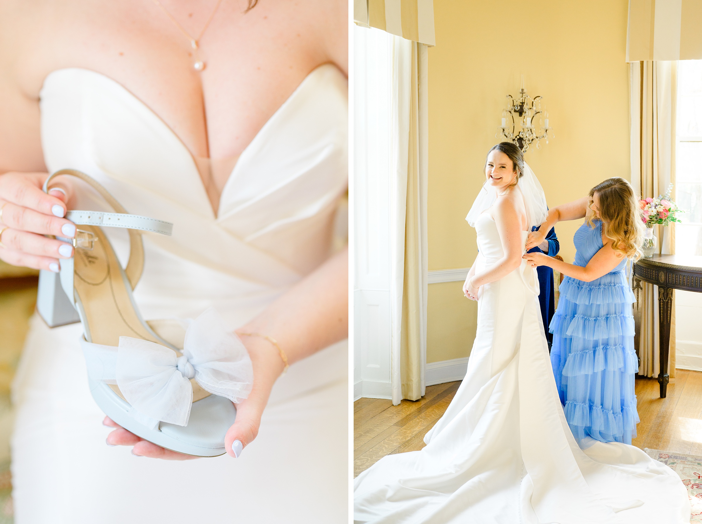 Bridal portraits at Belmont Manor Wedding in Elkridge, Maryland photographed by Baltimore Wedding Photographer Cait Kramer