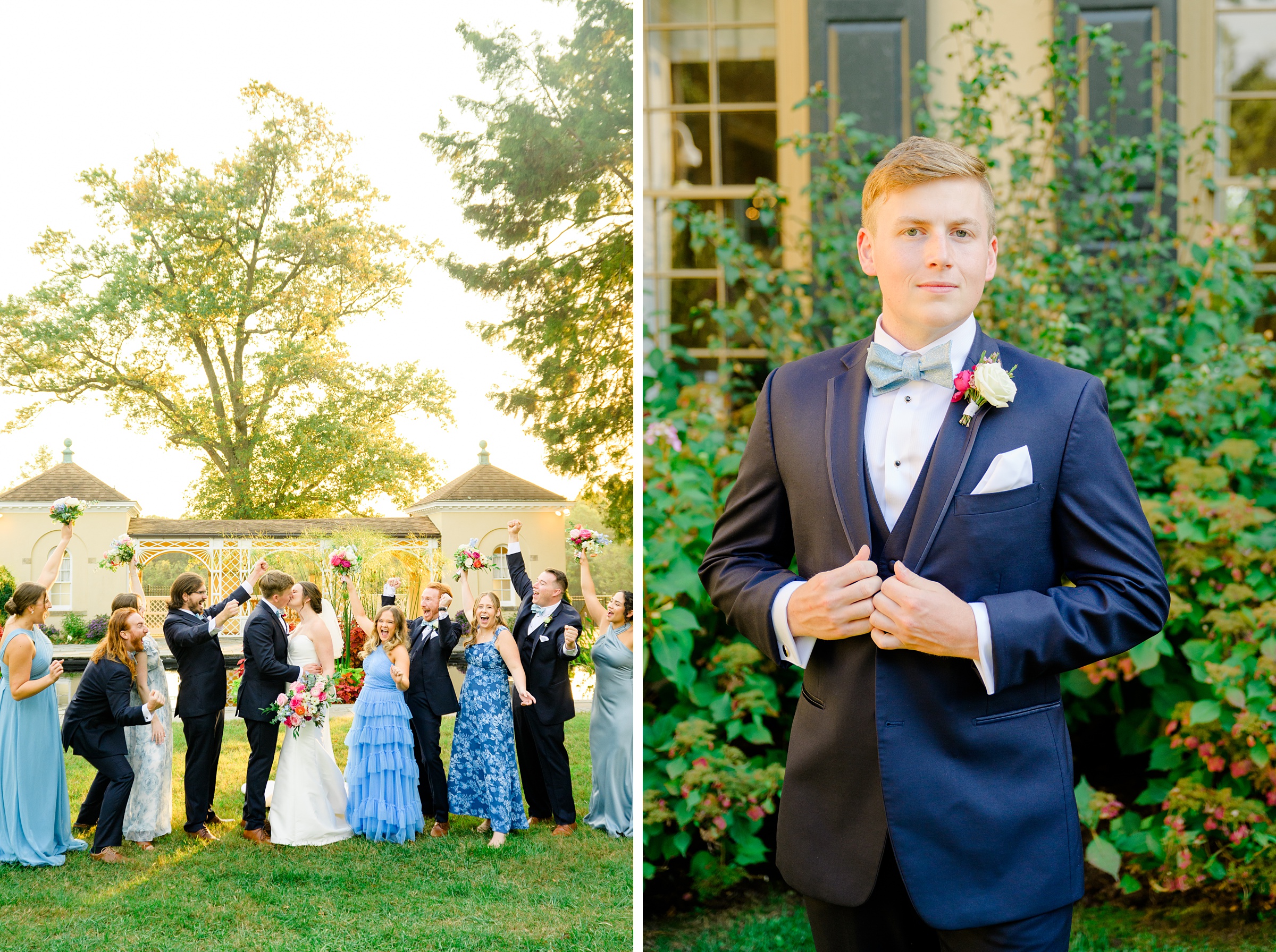 Wedding Party Portraits at Belmont Manor Wedding in Elkridge, Maryland photographed by Baltimore Wedding Photographer Cait Kramer