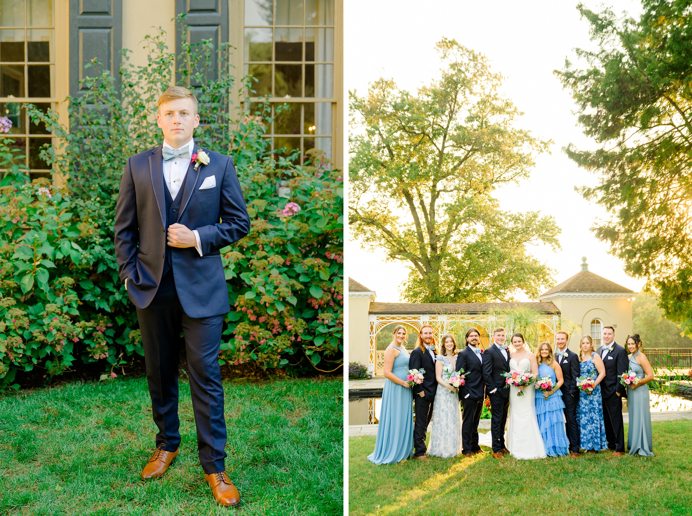 Wedding Party Portraits at Belmont Manor Wedding in Elkridge, Maryland photographed by Baltimore Wedding Photographer Cait Kramer