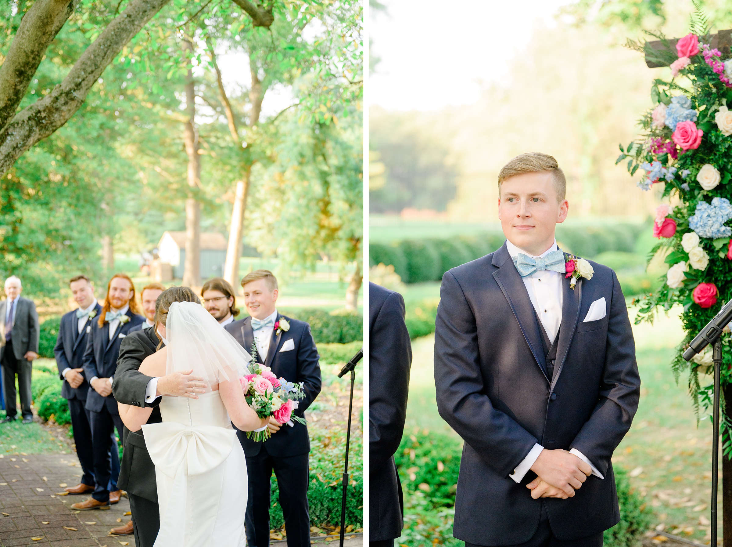 Wedding Ceremony Belmont Manor in Elkridge, Maryland photographed by Baltimore Wedding Photographer Cait Kramer