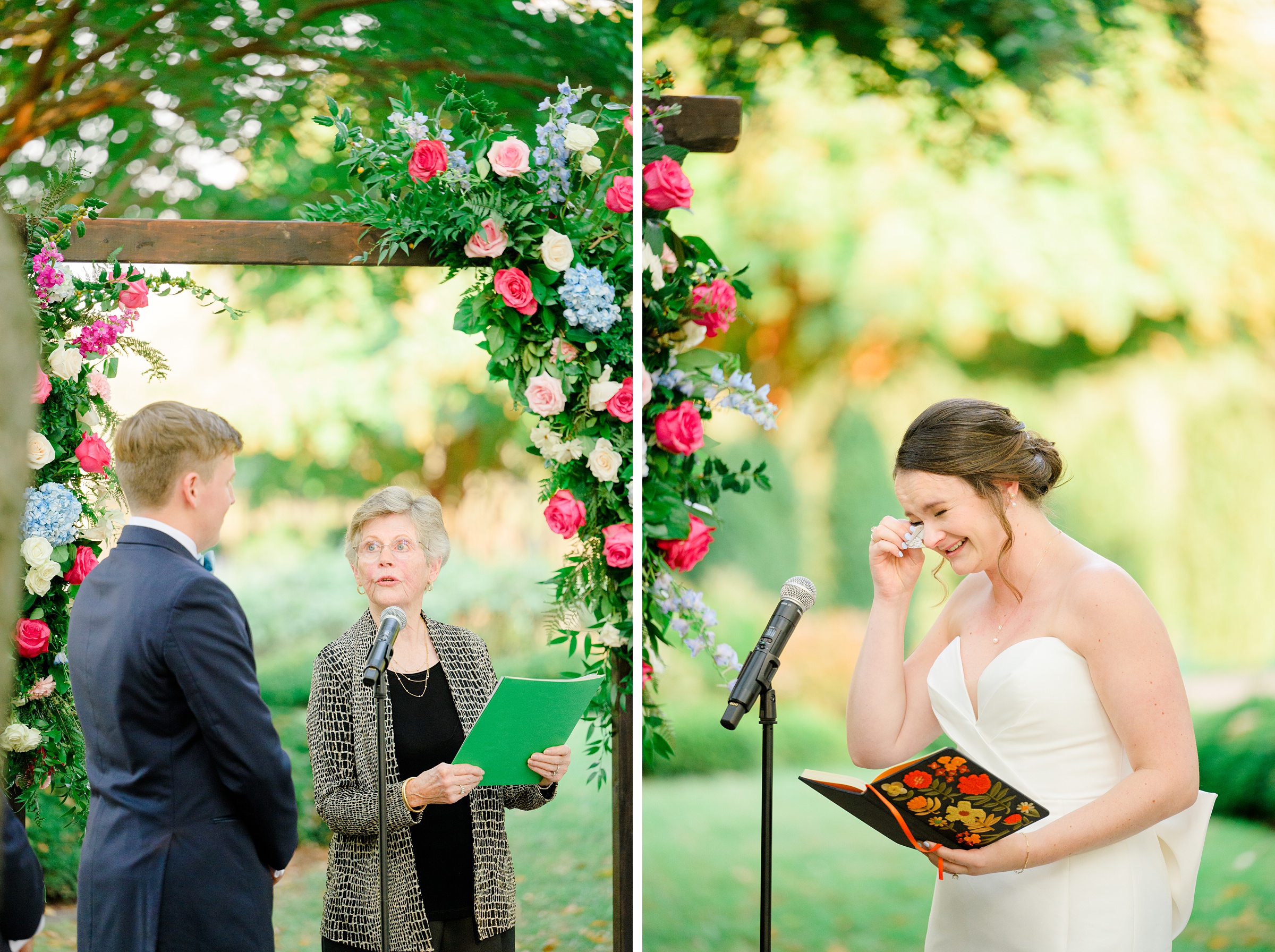 Wedding Ceremony Belmont Manor in Elkridge, Maryland photographed by Baltimore Wedding Photographer Cait Kramer