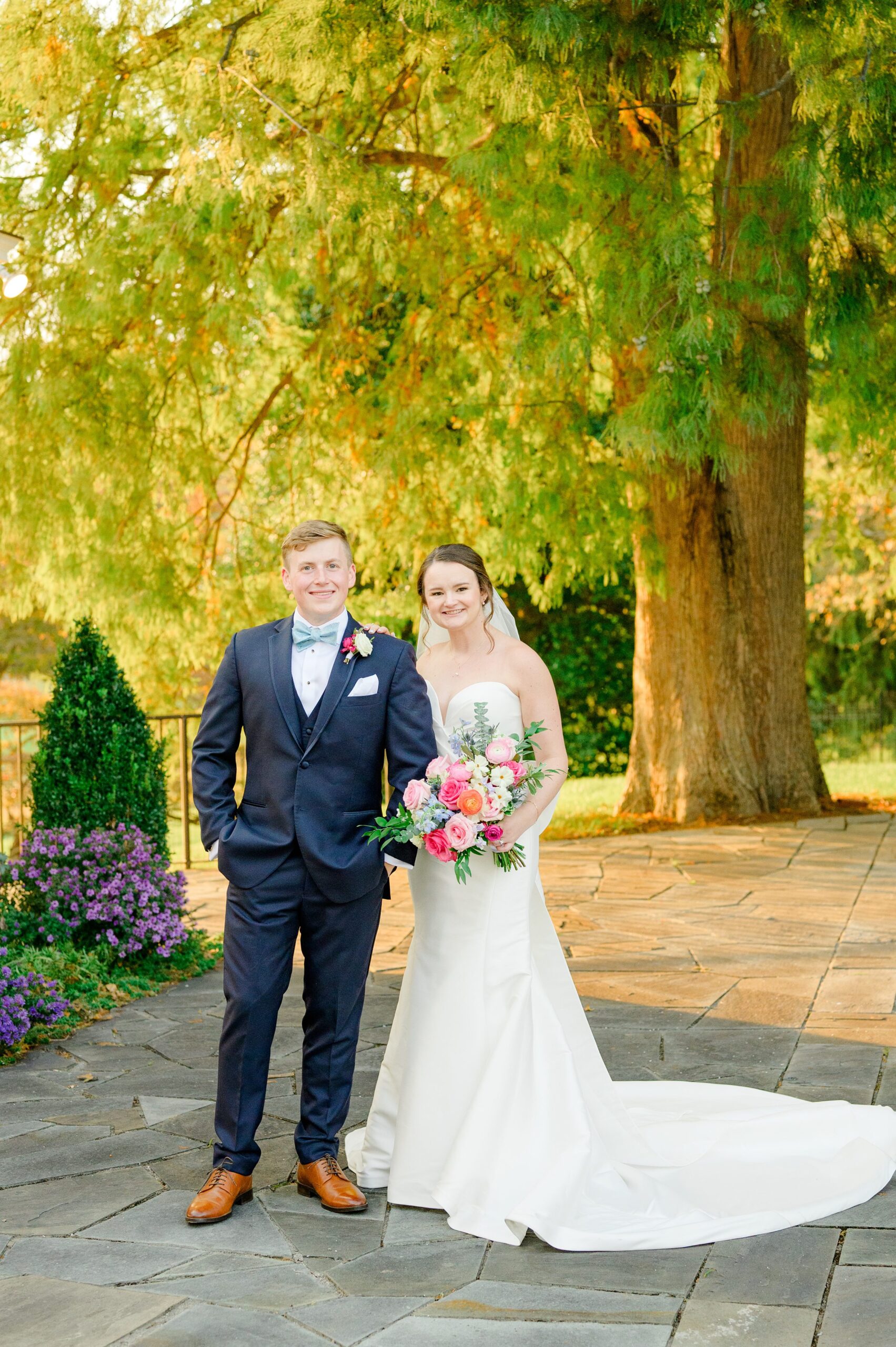 Bride & Groom Portraits at Belmont Manor Wedding in Elkridge, Maryland photographed by Baltimore Wedding Photographer Cait Kramer