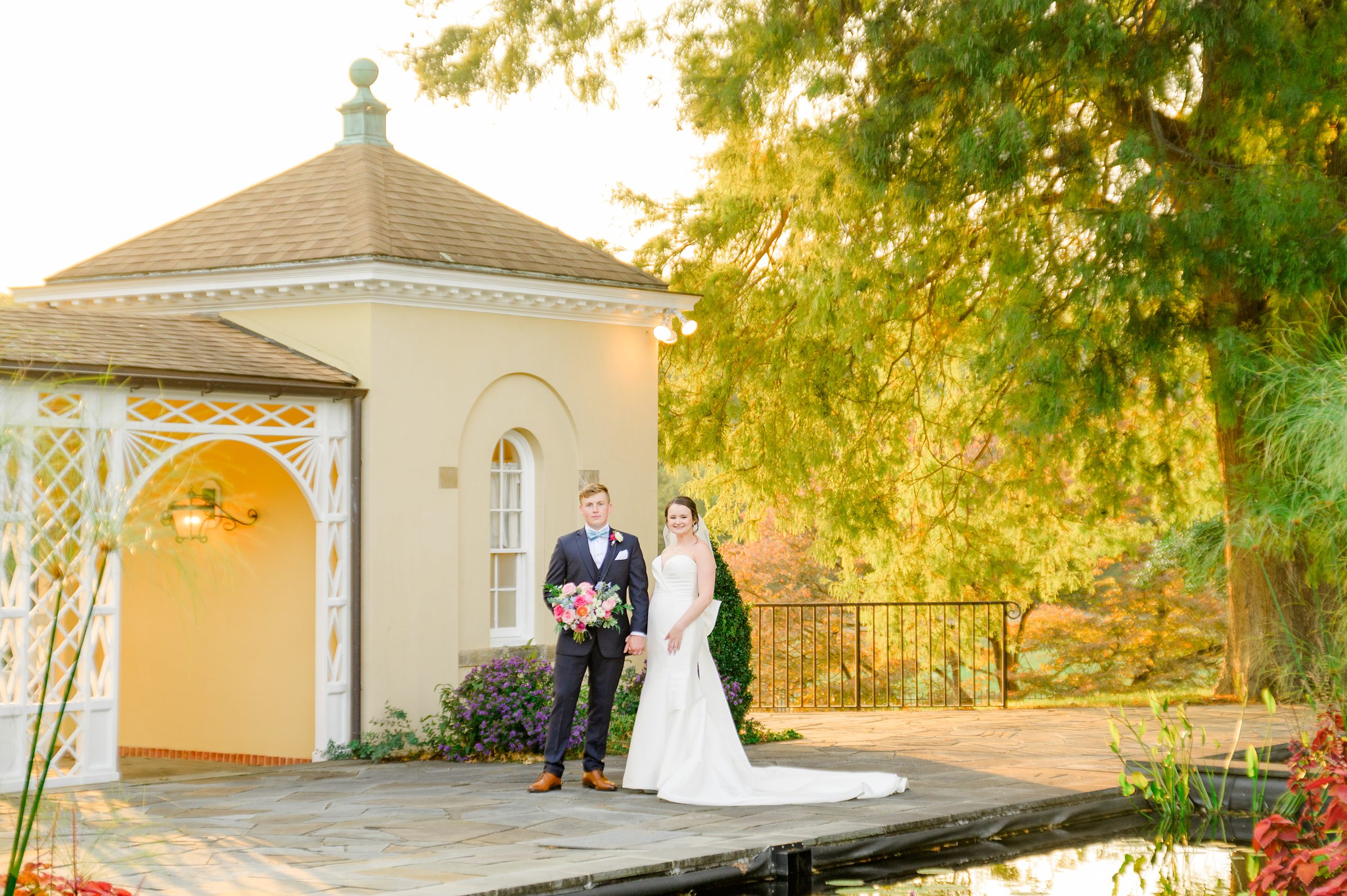 Bride & Groom Portraits at Belmont Manor Wedding in Elkridge, Maryland photographed by Baltimore Wedding Photographer Cait Kramer