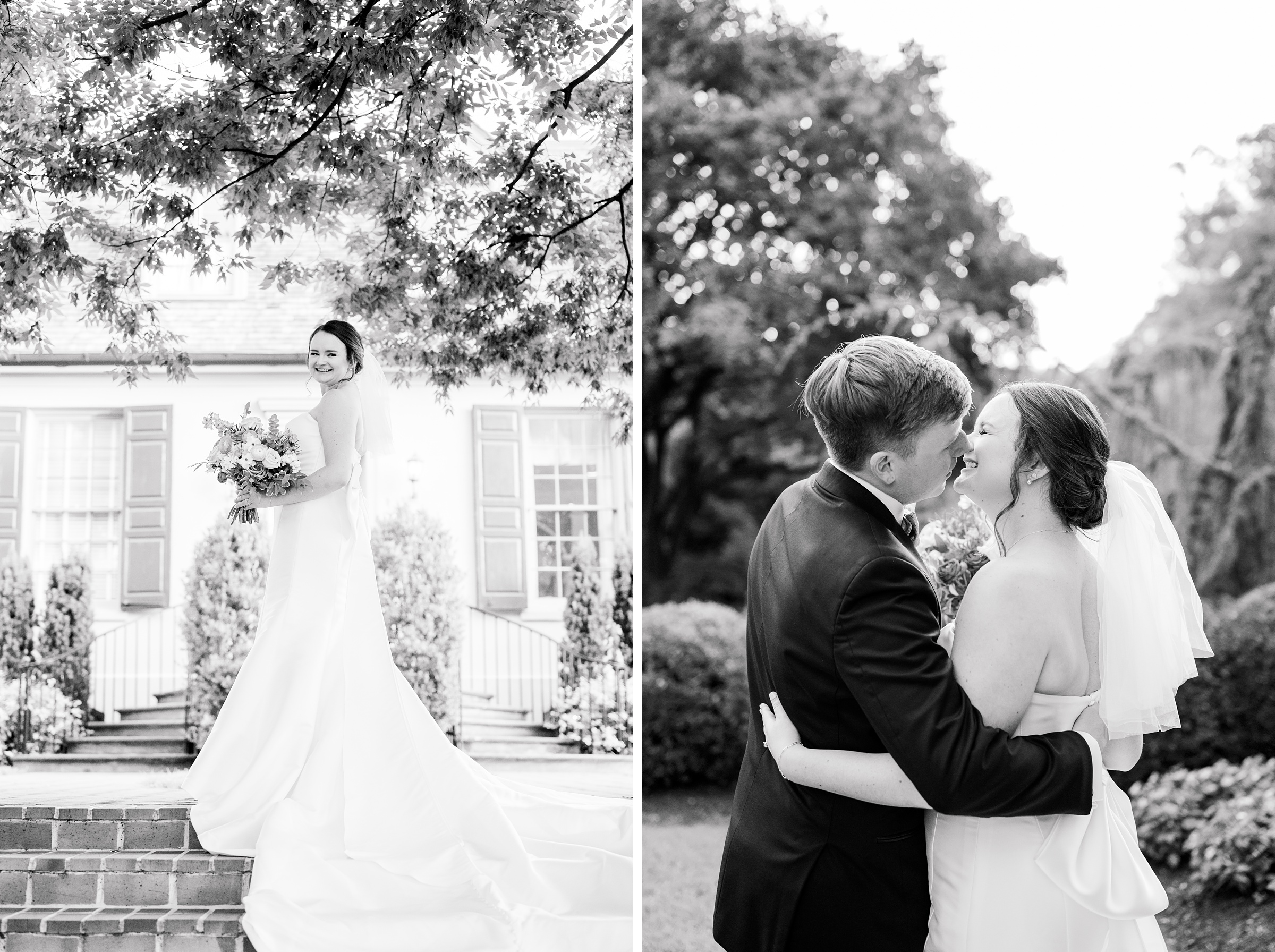 Bride & Groom Portraits at Belmont Manor Wedding in Elkridge, Maryland photographed by Baltimore Wedding Photographer Cait Kramer