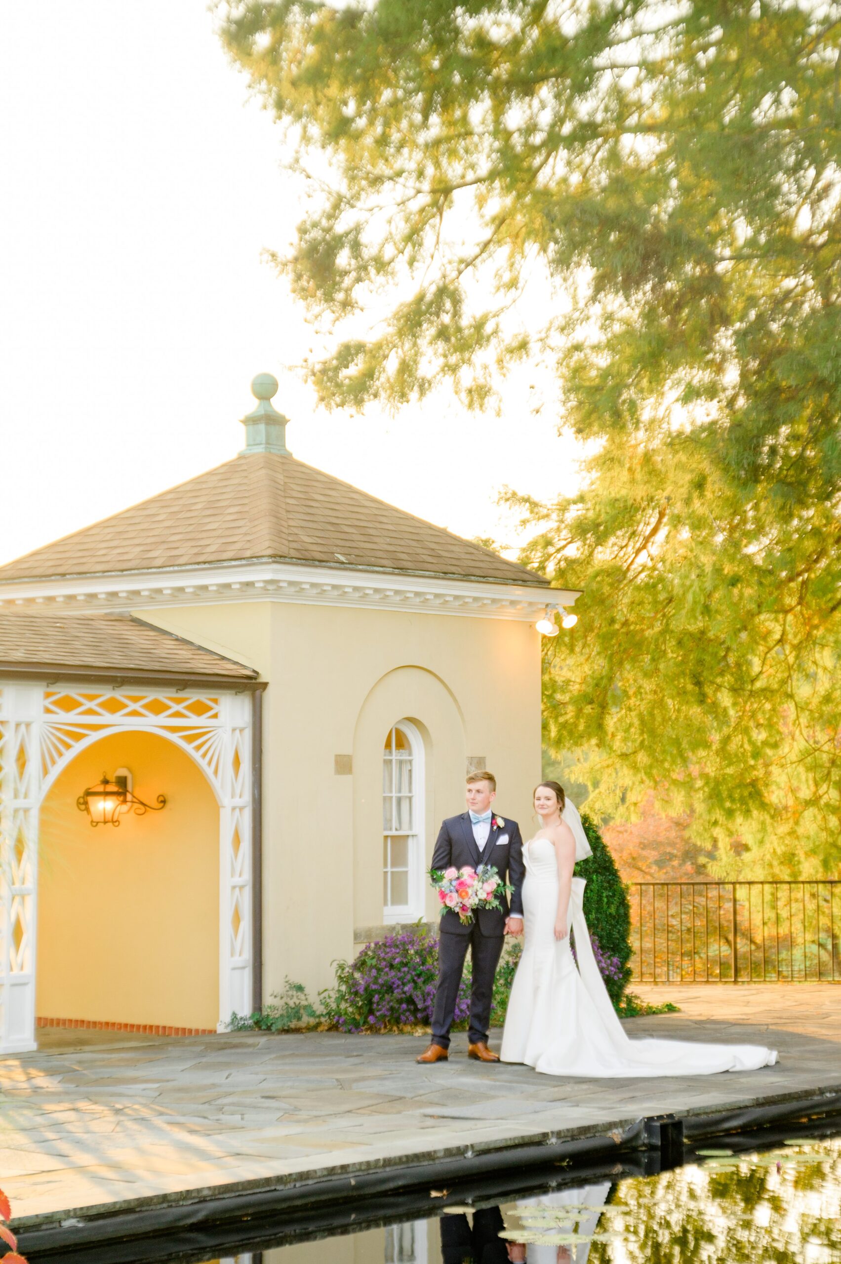 Bride & Groom Portraits at Belmont Manor Wedding in Elkridge, Maryland photographed by Baltimore Wedding Photographer Cait Kramer