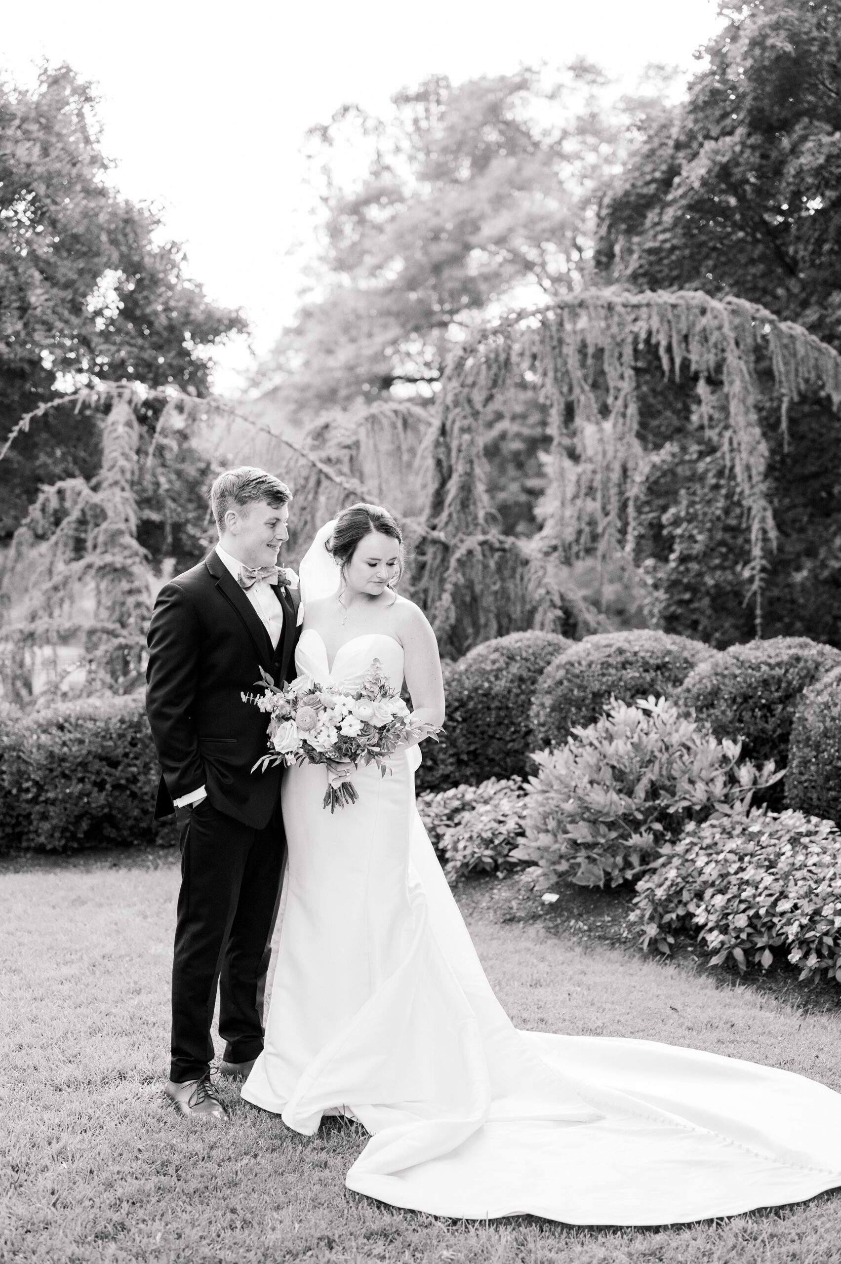 Bride & Groom Portraits at Belmont Manor Wedding in Elkridge, Maryland photographed by Baltimore Wedding Photographer Cait Kramer