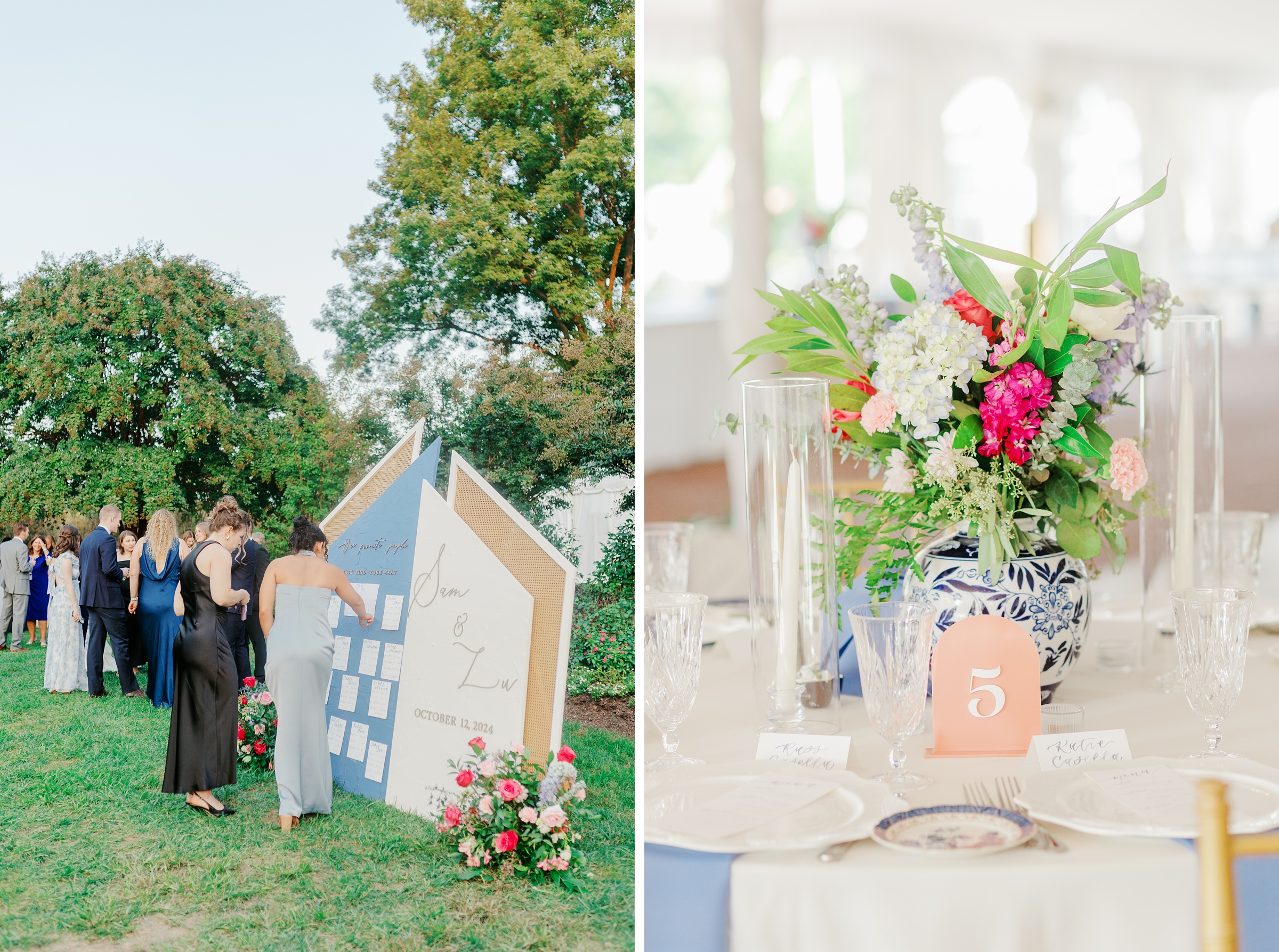 Reception Details at Belmont Manor Wedding in Elkridge, Maryland photographed by Baltimore Wedding Photographer Cait Kramer