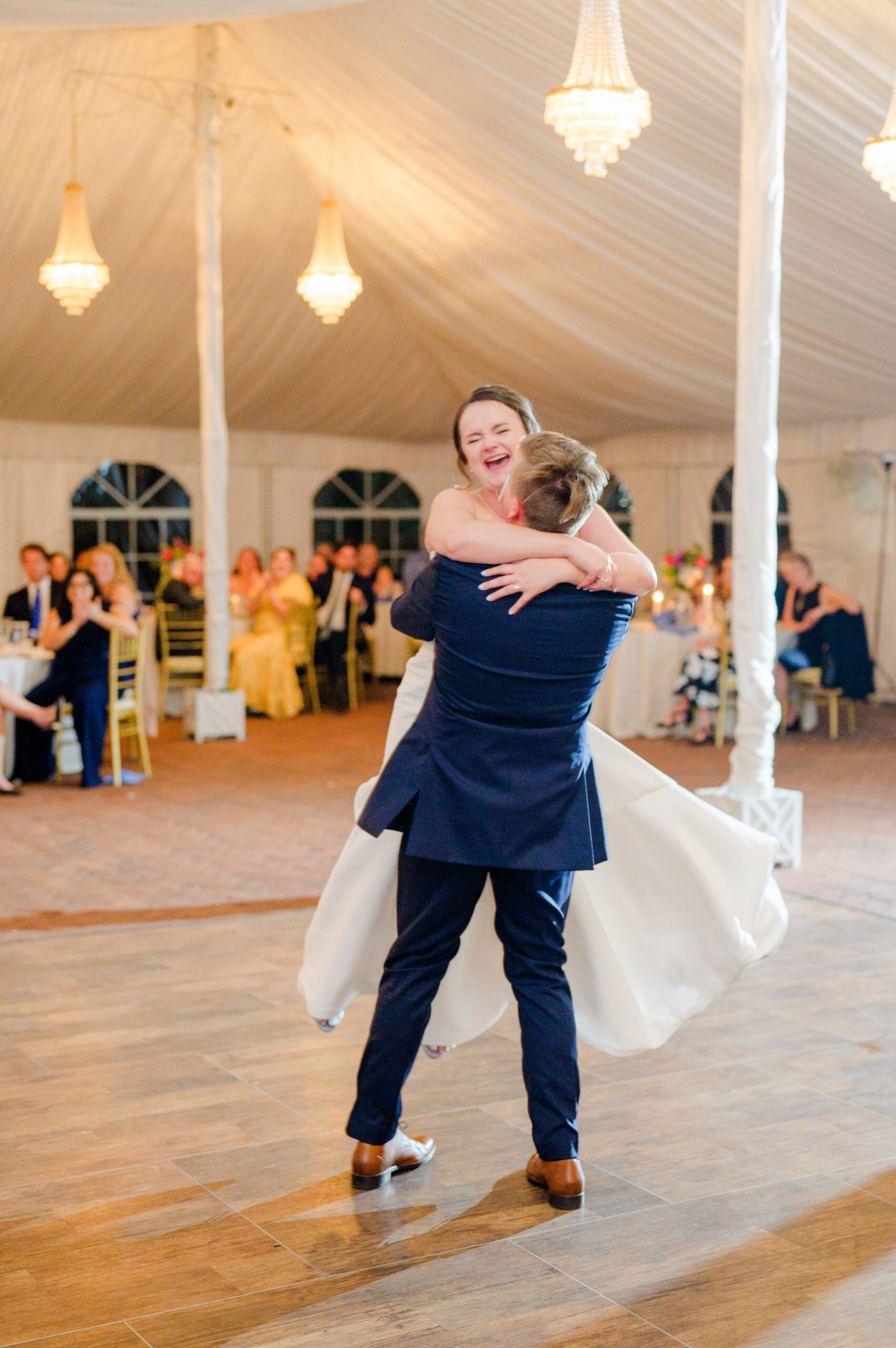 Wedding Reception at Belmont Manor in Elkridge, Maryland photographed by Baltimore Wedding Photographer Cait Kramer