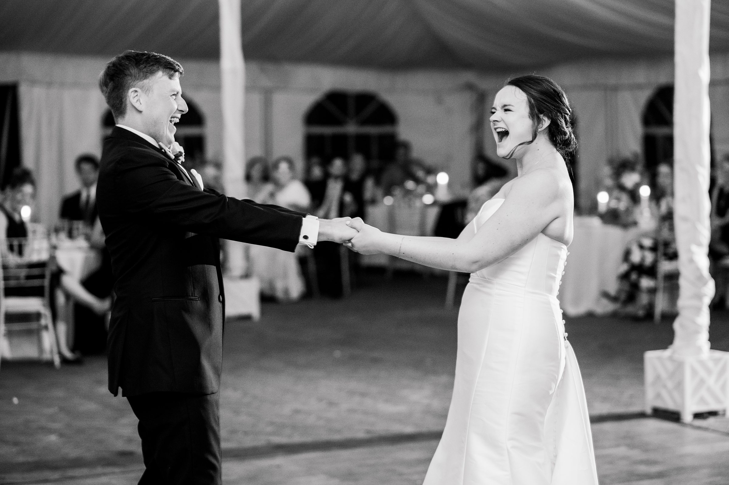 Wedding Reception at Belmont Manor in Elkridge, Maryland photographed by Baltimore Wedding Photographer Cait Kramer