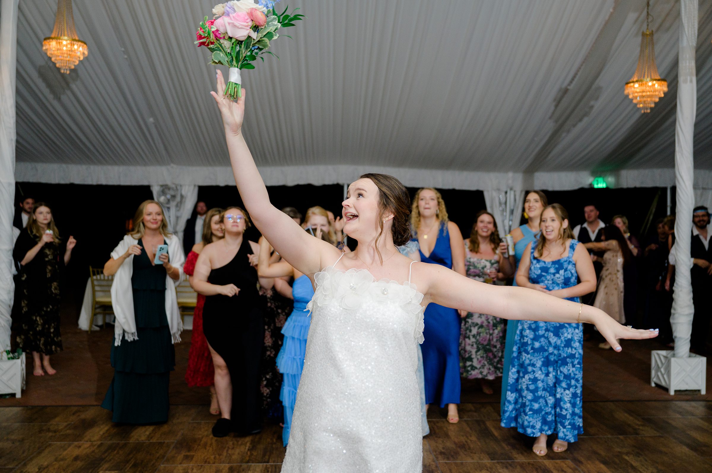 Wedding Reception at Belmont Manor in Elkridge, Maryland photographed by Baltimore Wedding Photographer Cait Kramer