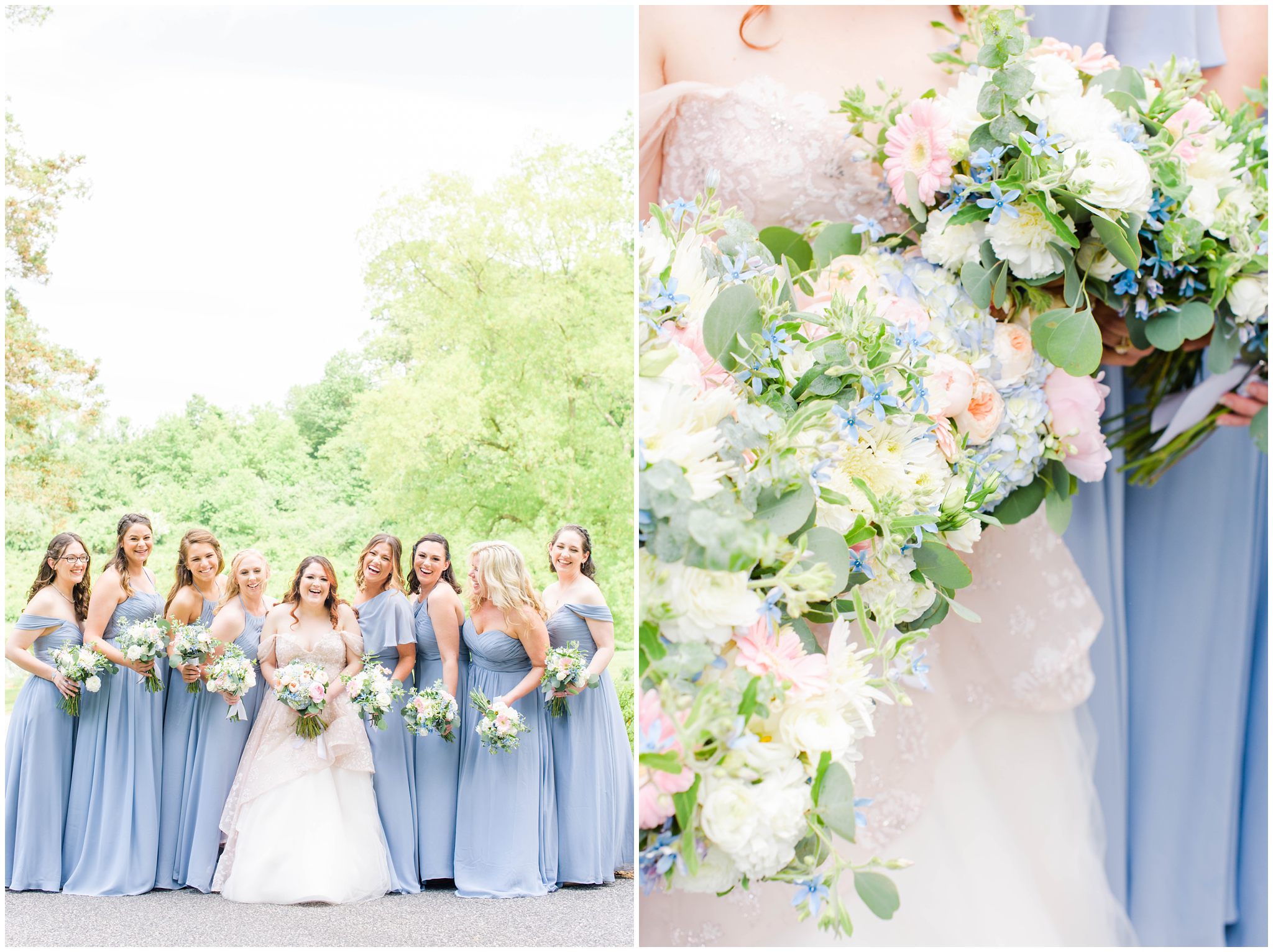 Kerri and Matt: An Airy Blue Elegant Outdoor Wedding at Auburn Heights ...