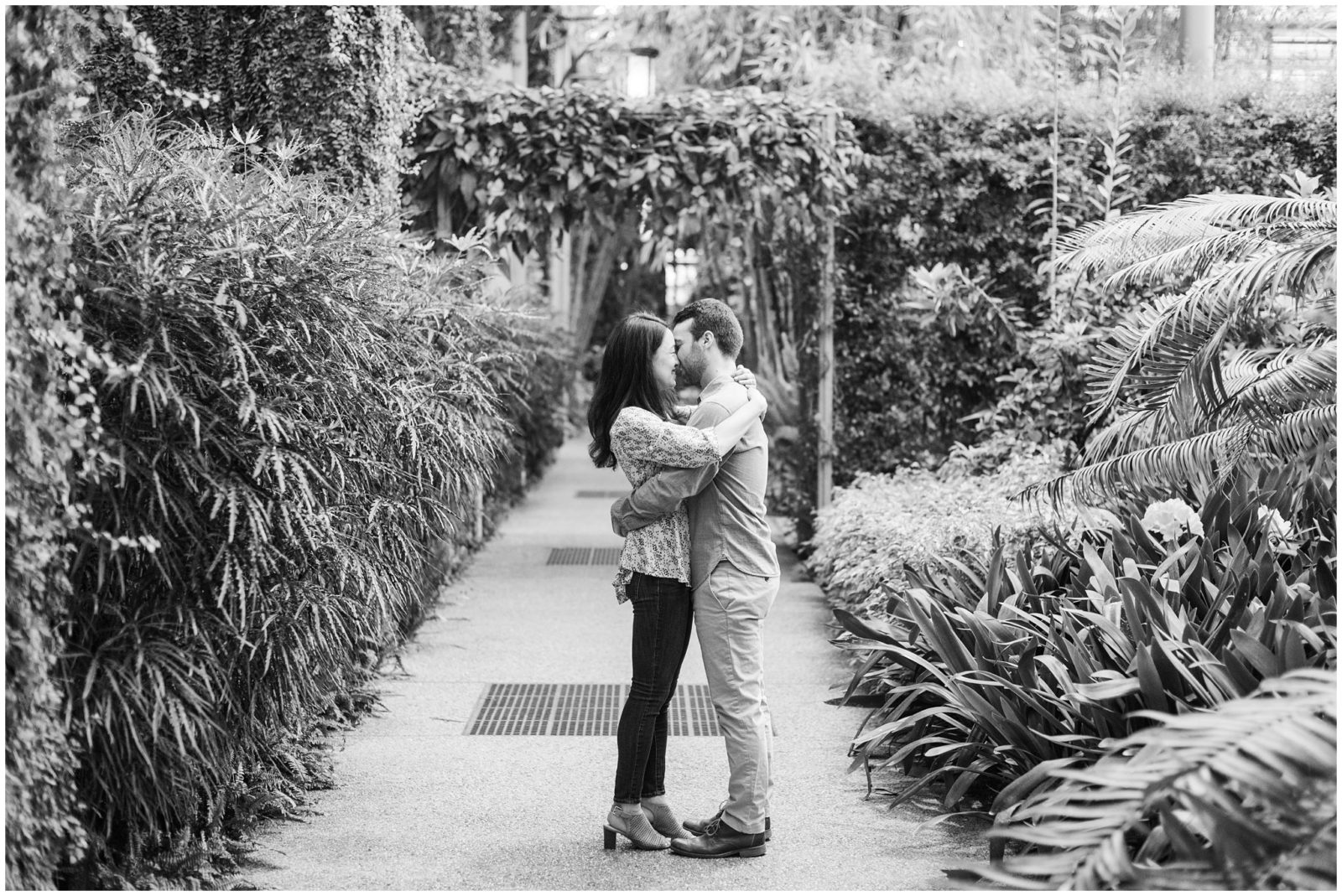 Alison and Dan | A Sunset Engagement Session at Longwood Gardens ...