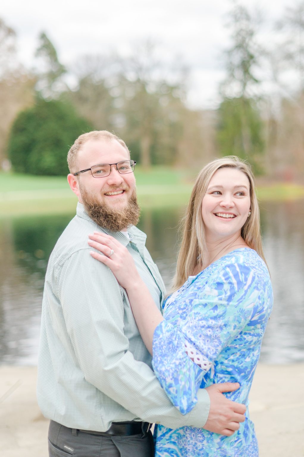 Allie and Taylor | A Sunset Engagement Session at Longwood Gardens ...