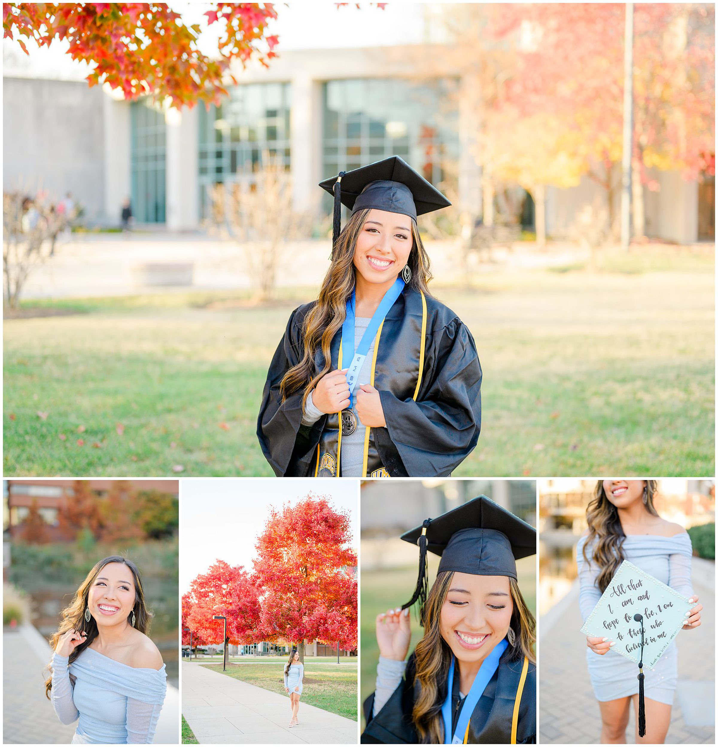 Fall UMBC Grad Photos at University of Maryland photographed by Baltimore Grad Photographer Cait Kramer