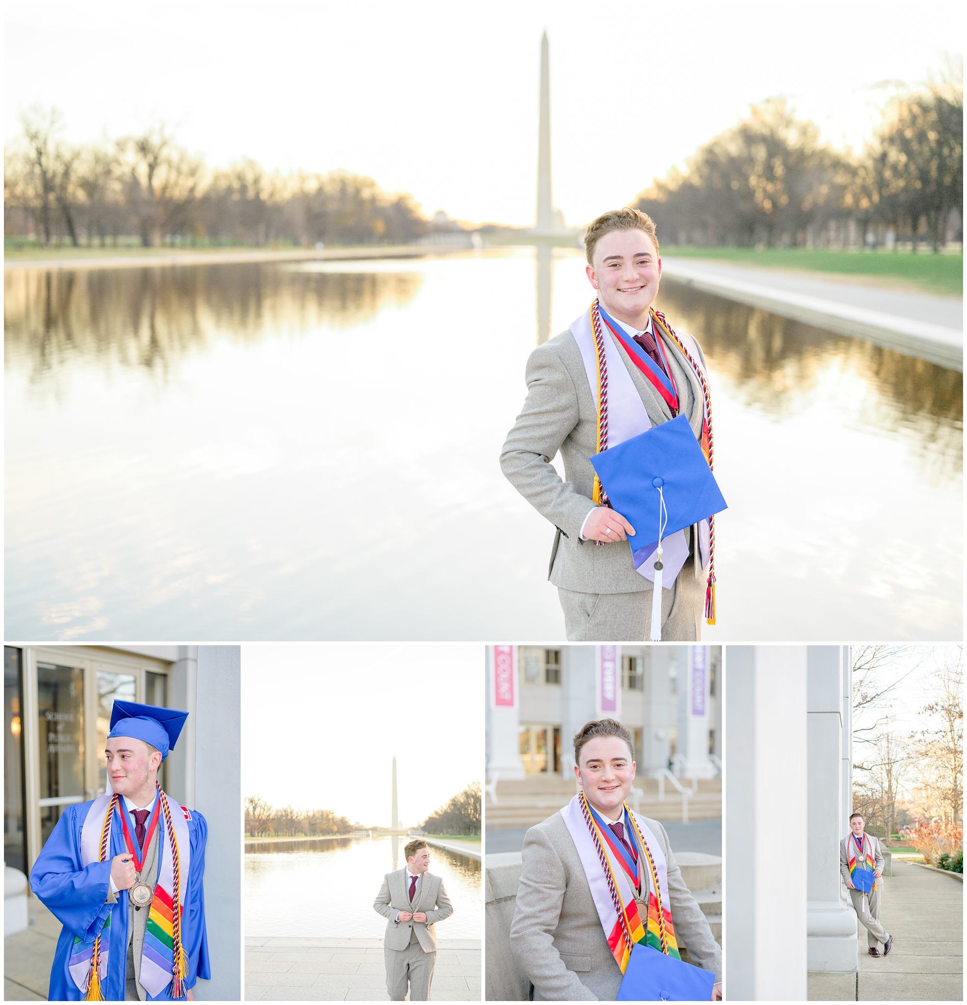 AU Grad Photos in Washington, DC photographed by Baltimore Grad Photographer Cait Kramer.