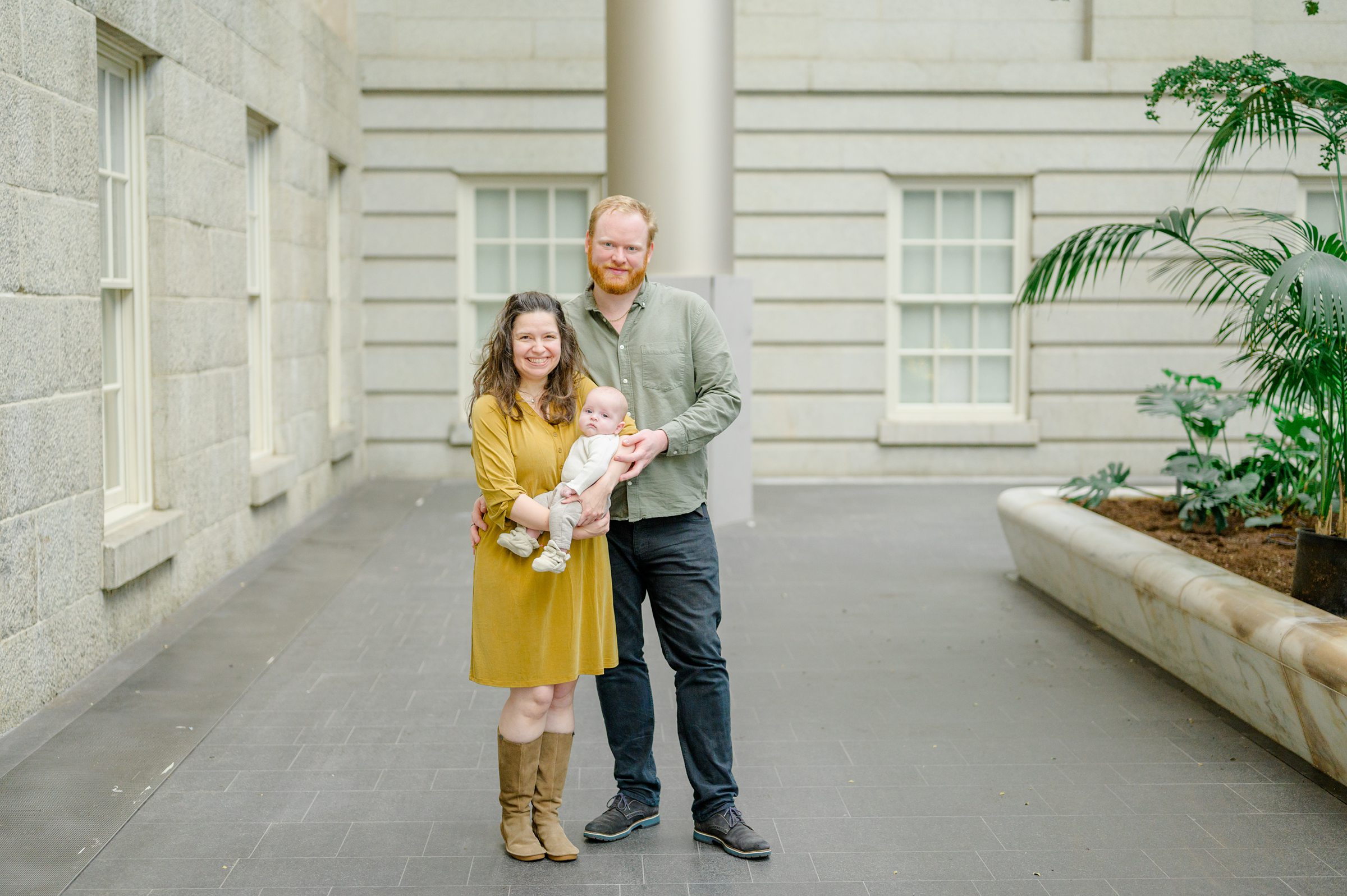 Family Session at the National Portrait Gallery in Washington, D.C. photographed by Baltimore Portrait Photographer Cait Kramer.