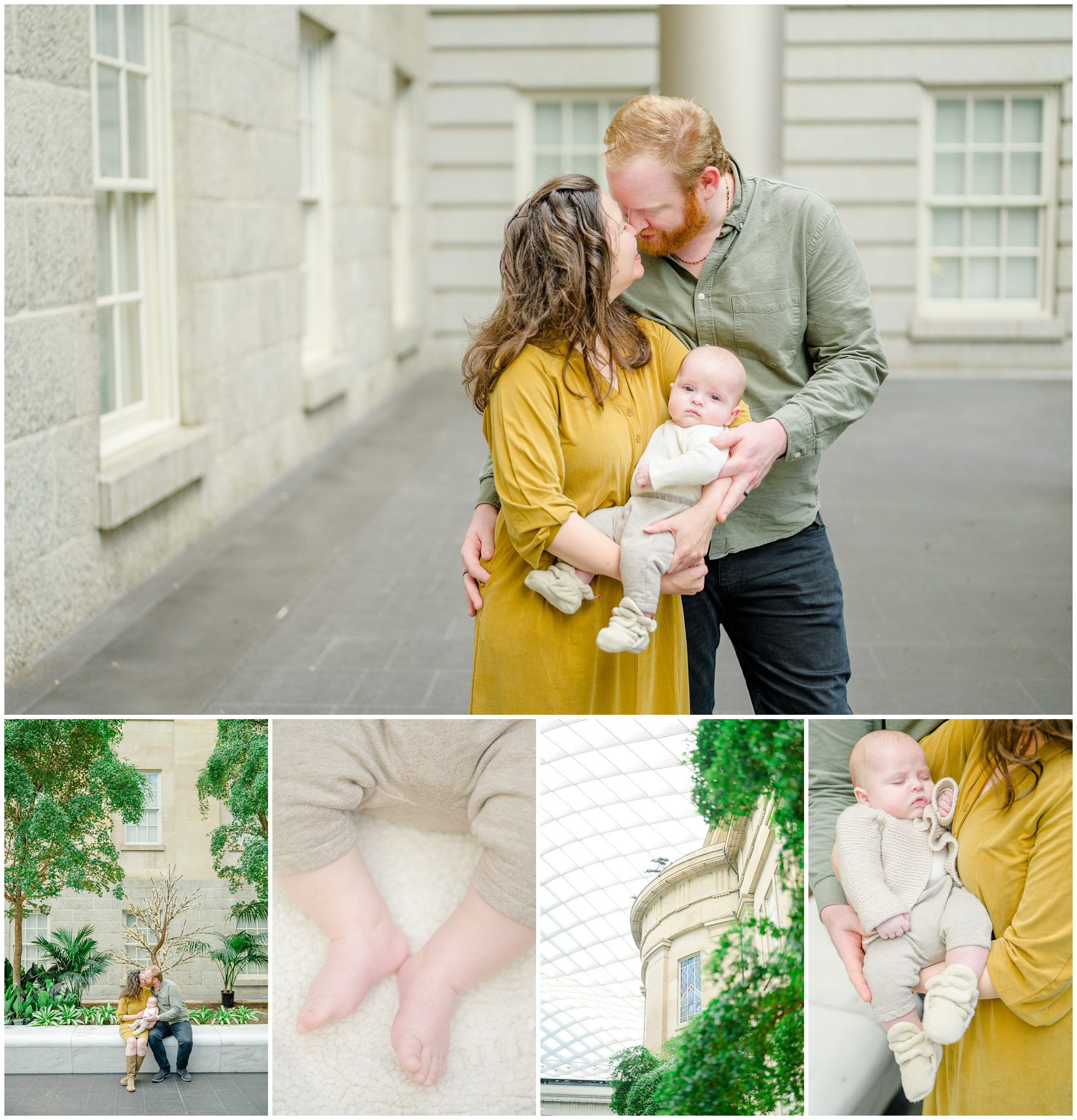 Family Session at the National Portrait Gallery in Washington, D.C. photographed by Baltimore Portrait Photographer Cait Kramer.