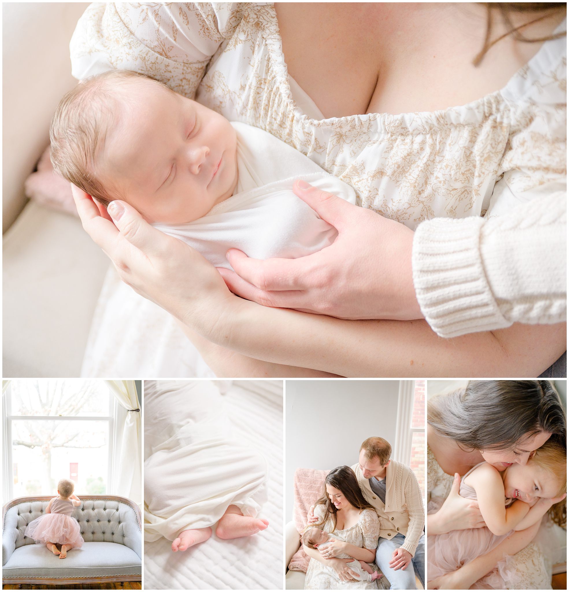 Old Town Alexandria In Home Newborn Session photographed by Baltimore Newborn Photographer Cait Kramer.