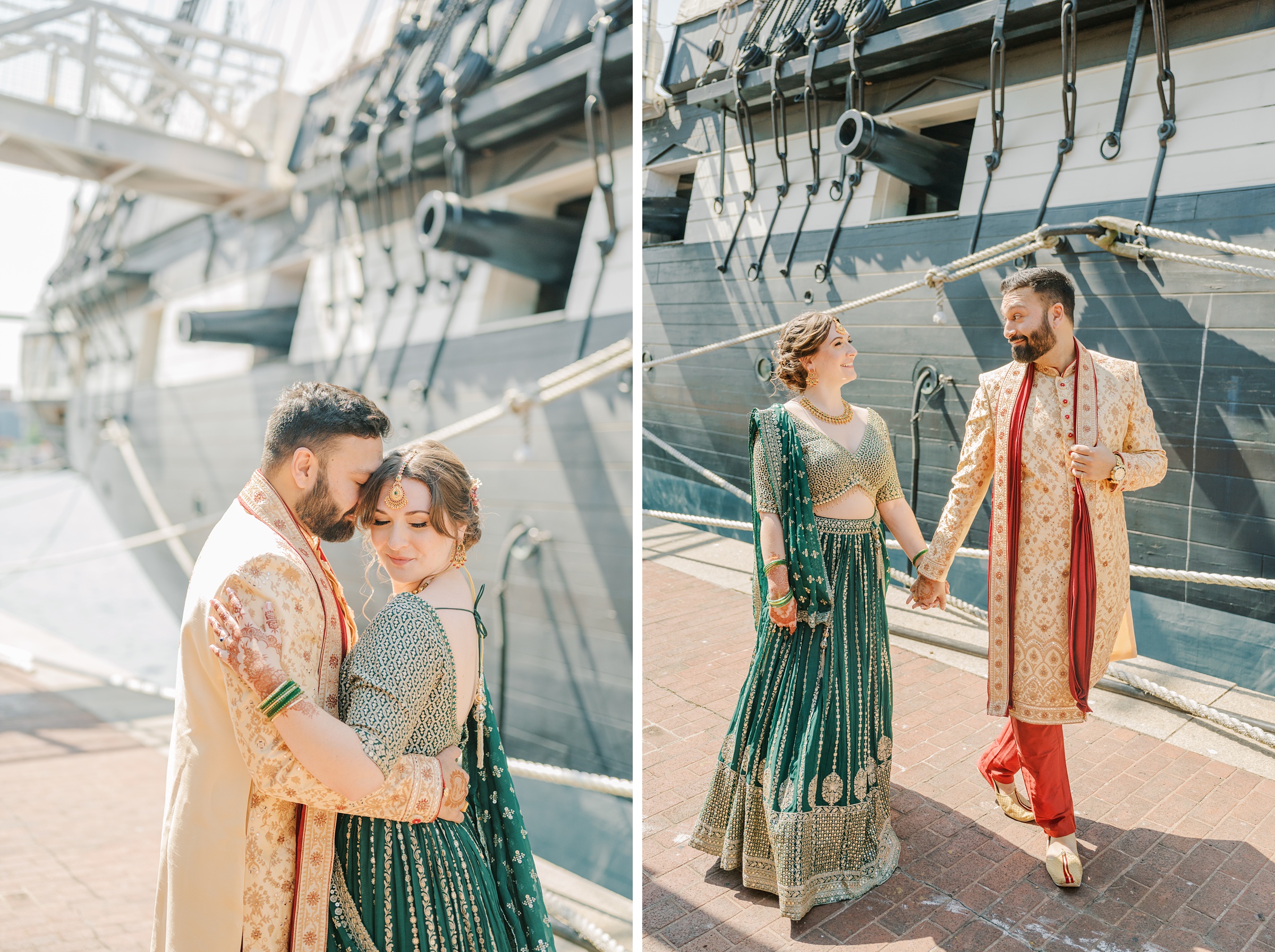 Bride and Groom Portraits at Renaissance Baltimore Harborplace Hotel