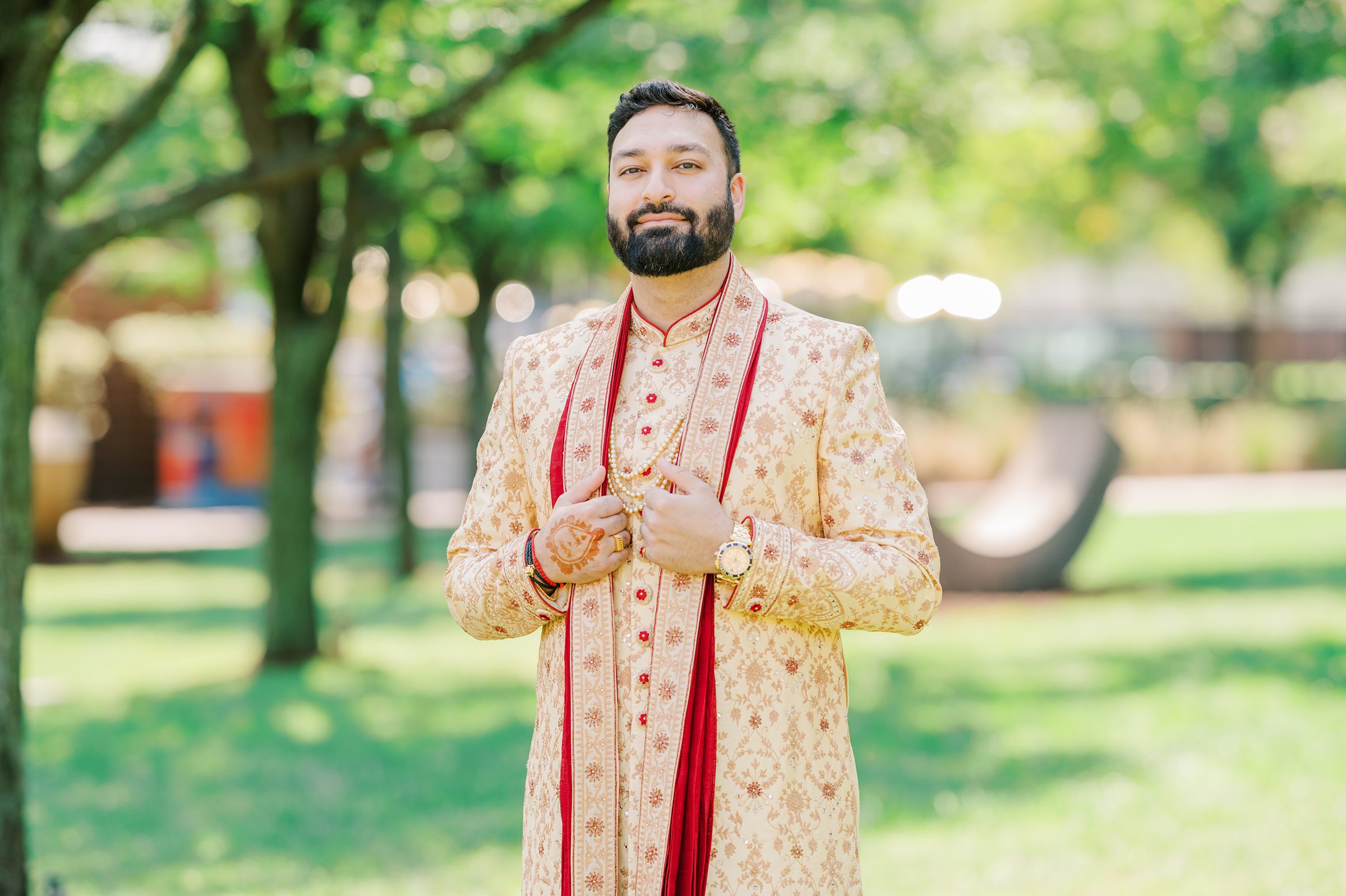 Bride and Groom Portraits at Renaissance Baltimore Harborplace Hotel