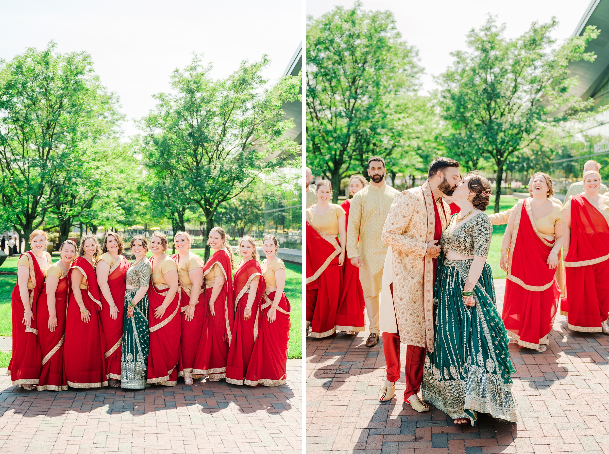 Wedding Party Portraits at Renaissance Baltimore Harborplace Hotel