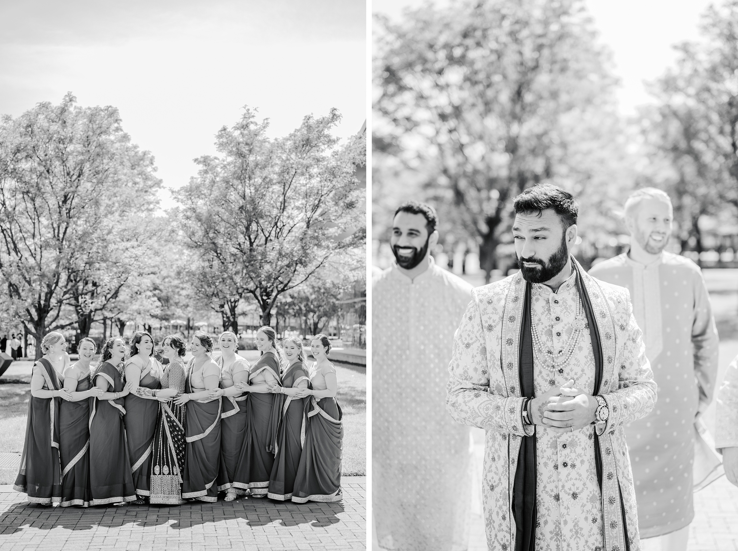 Wedding Party Portraits at Renaissance Baltimore Harborplace Hotel