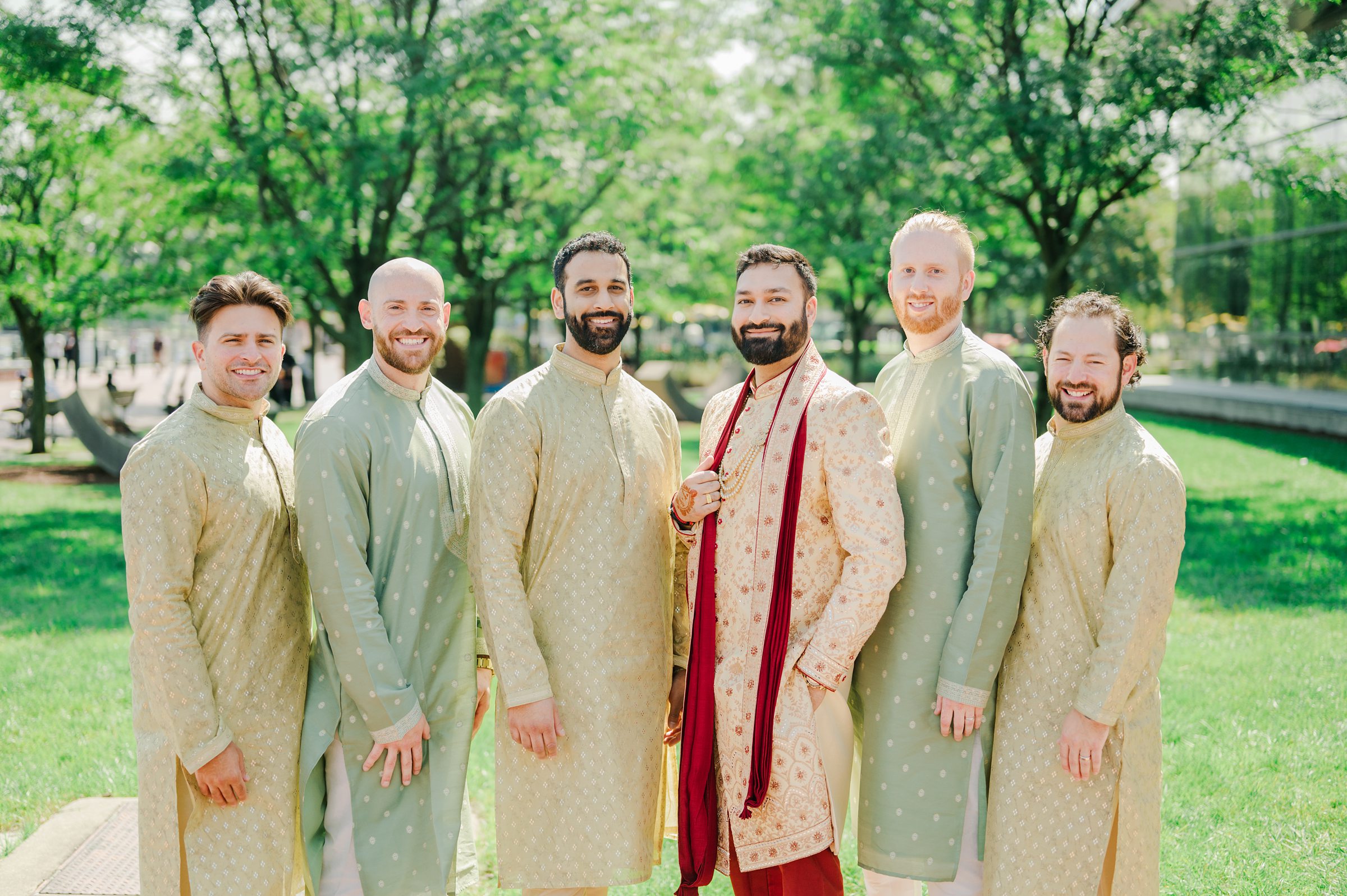 Wedding Party Portraits at Renaissance Baltimore Harborplace Hotel