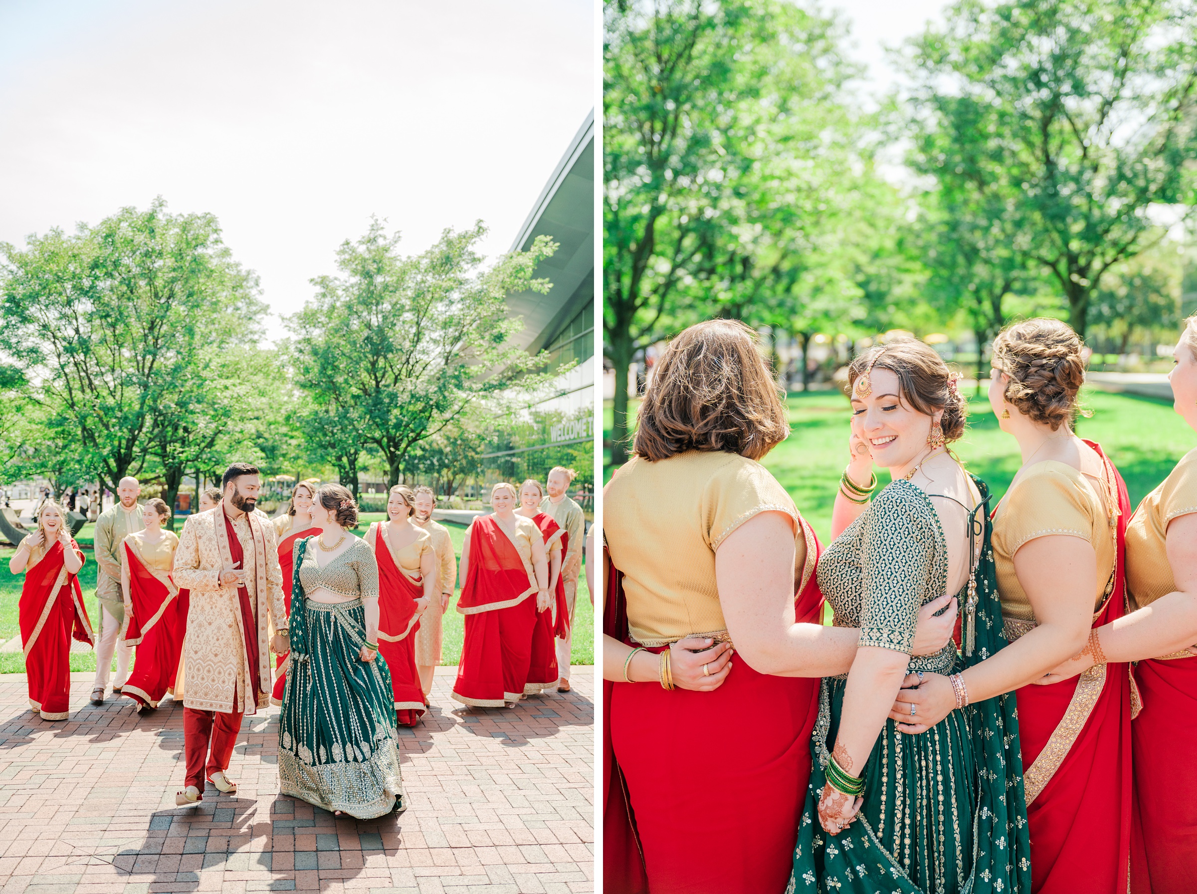 Wedding Party Portraits at Renaissance Baltimore Harborplace Hotel